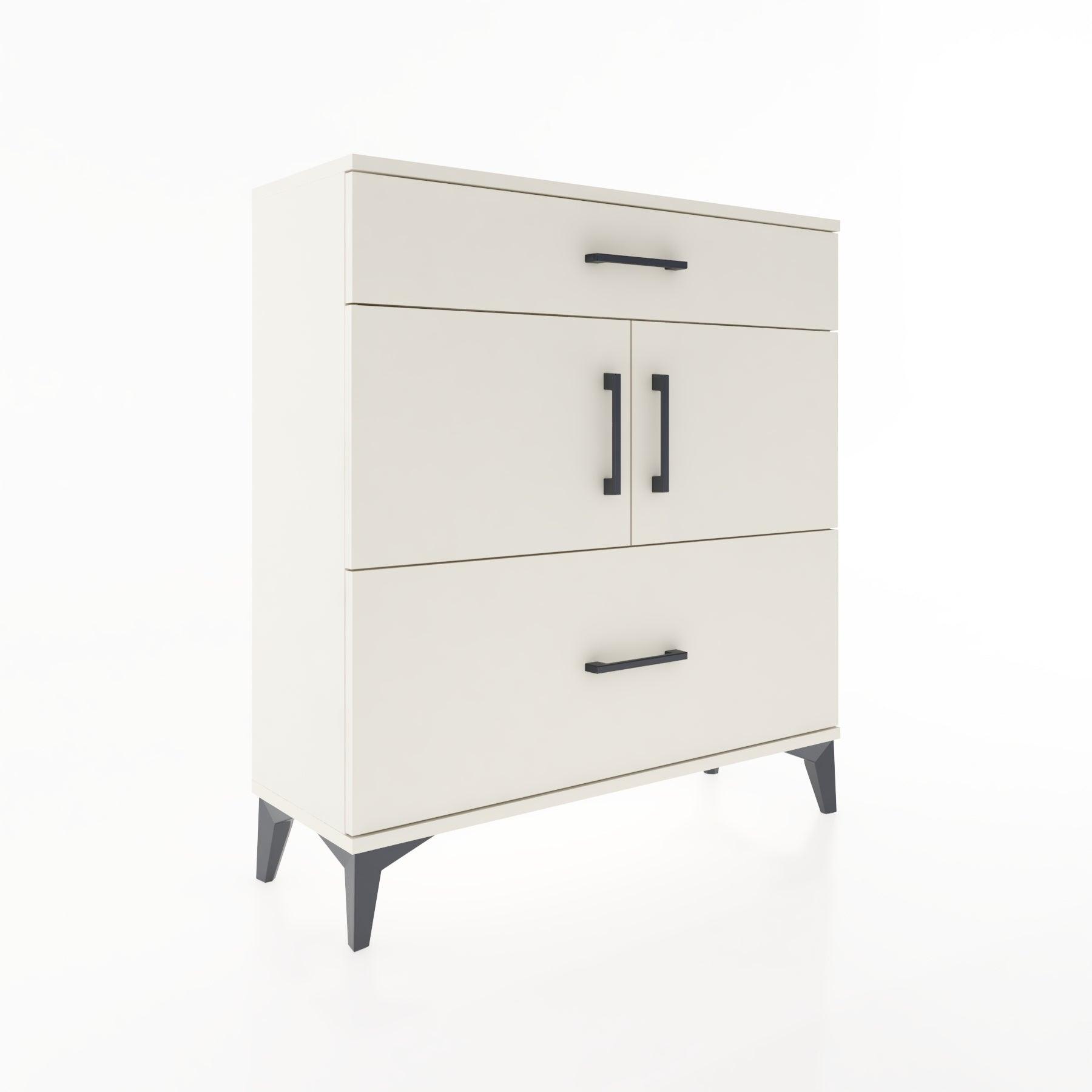 Woodntry Modular Dresser Moonstone 88x30x84 cm with Cover and Drawer KC52-1