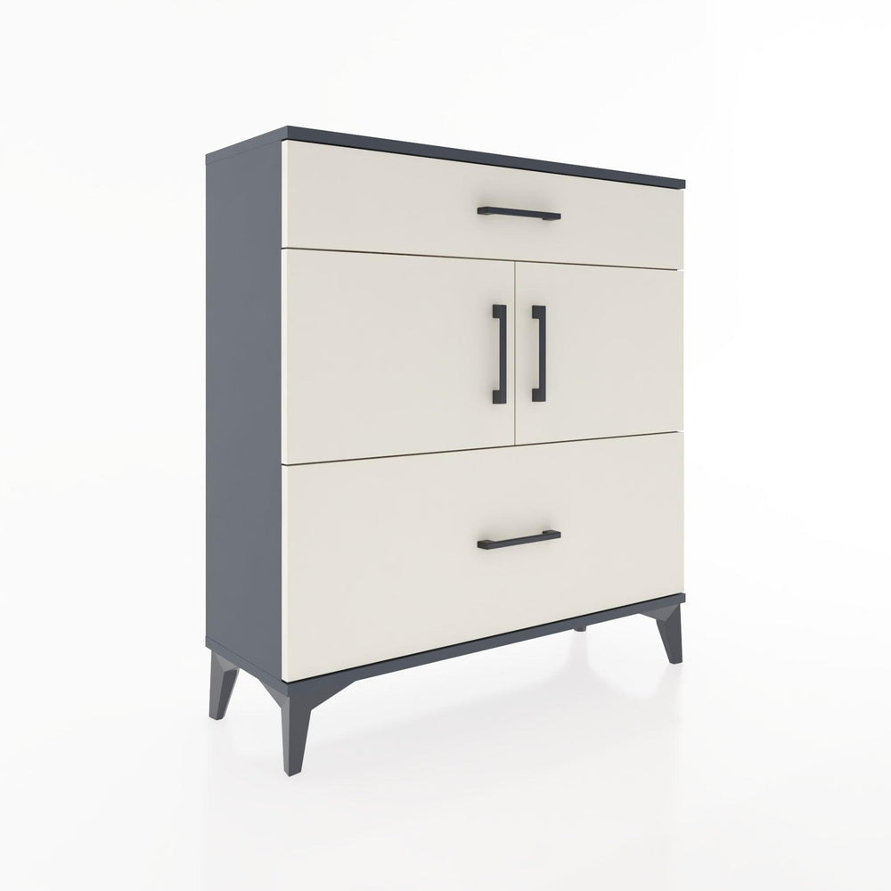 Woodntry Modular Dresser Anthracite 88x30x84 cm with Cover and Drawer KC52-2