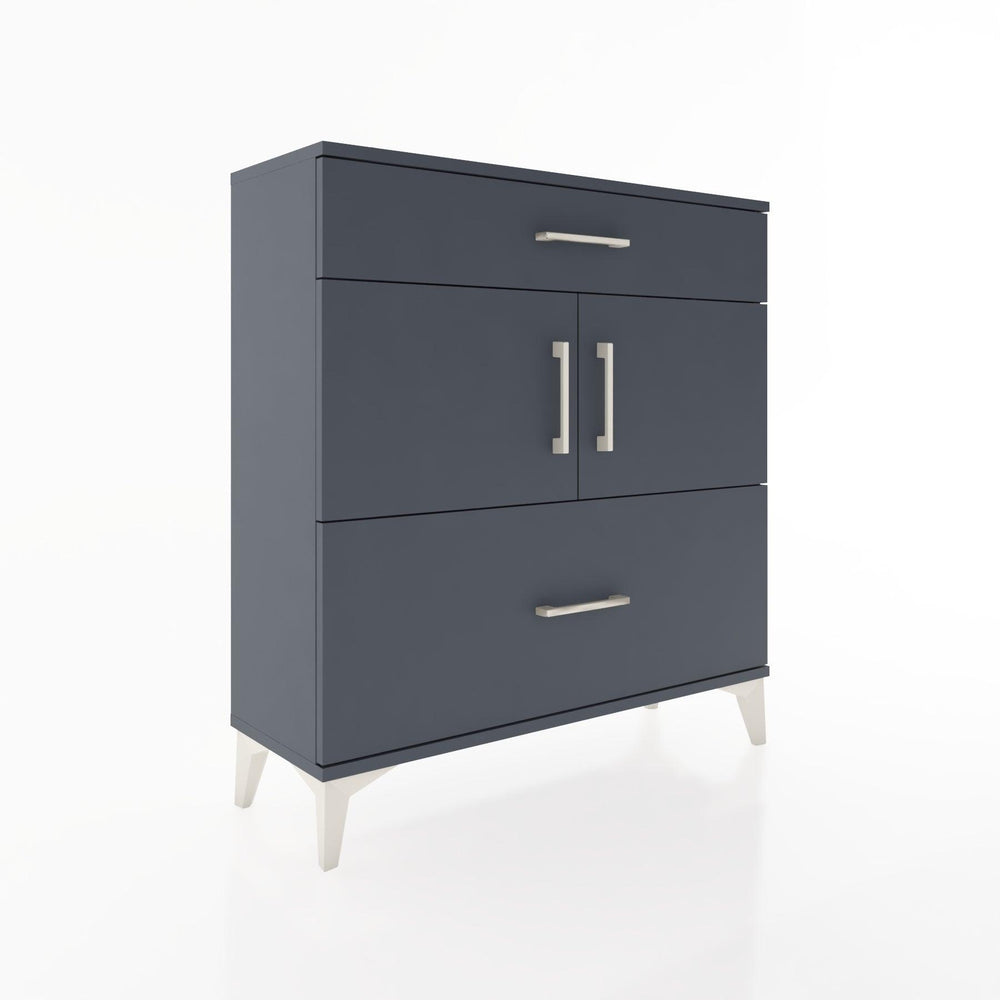 Woodntry Modular Dresser Anthracite 88x30x84 cm with Cover and Drawer KC52-2