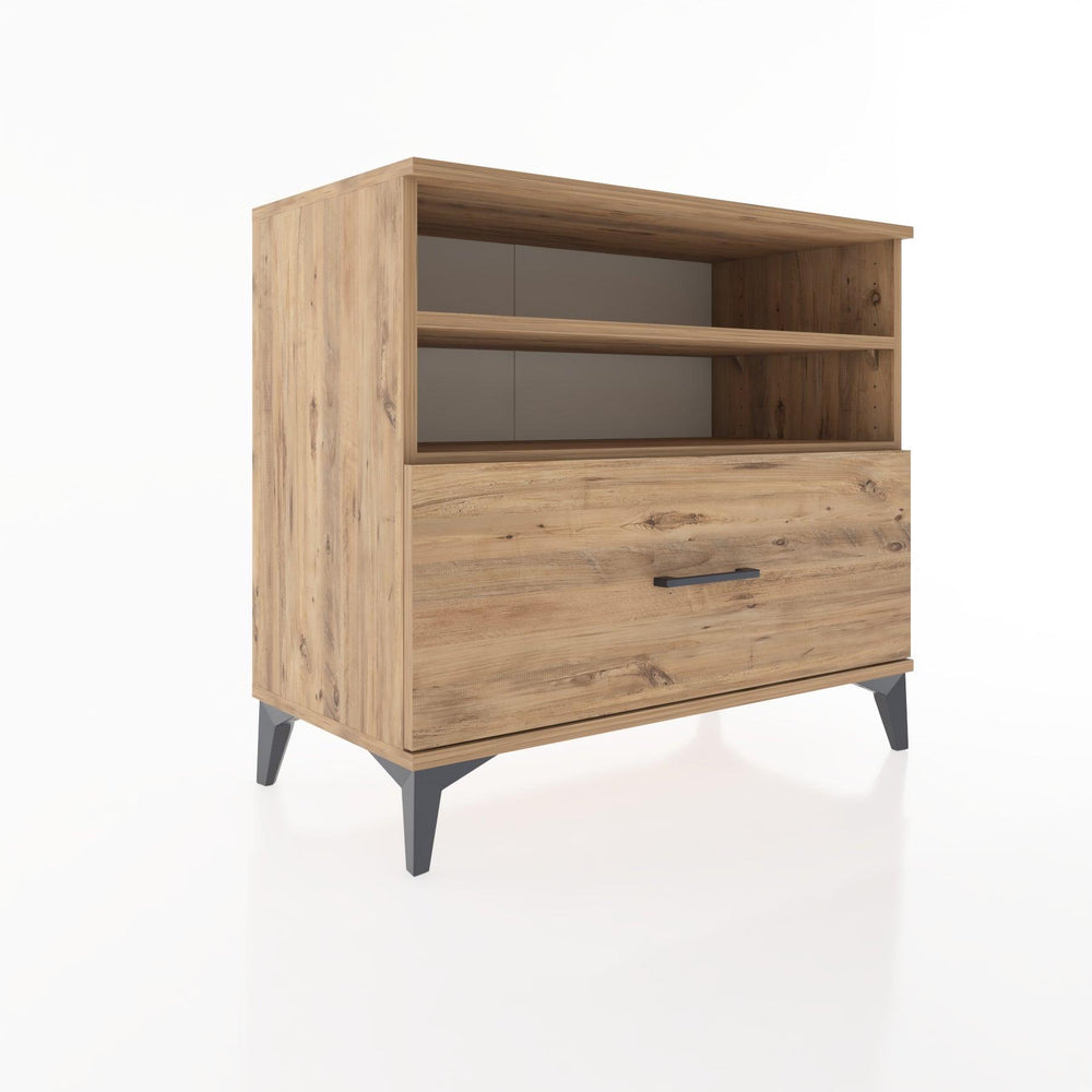 Woodntry Modüler Şifonyer Çam 88x44x68 cm Çekmeceli ve Raflı CR52-3