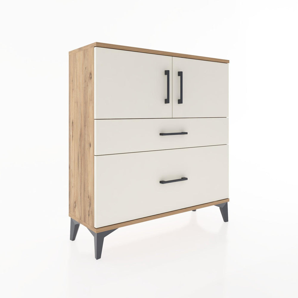 Woodntry Modular Dresser Pine 88x30x84 cm with Cover and Drawer KC53-3