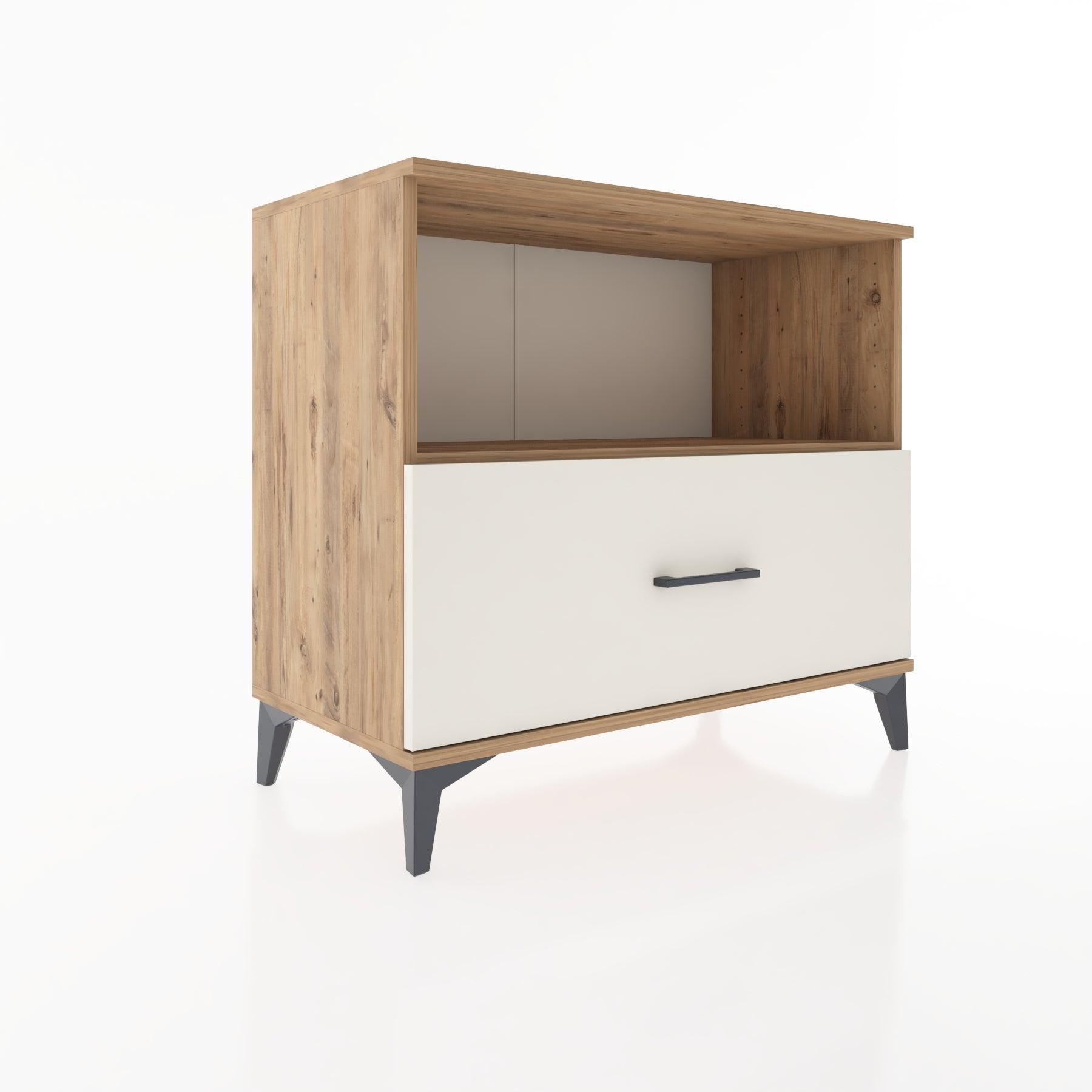 Woodntry Modüler Şifonyer Çam 88x44x68 cm Çekmeceli ve Raflı CR53-3