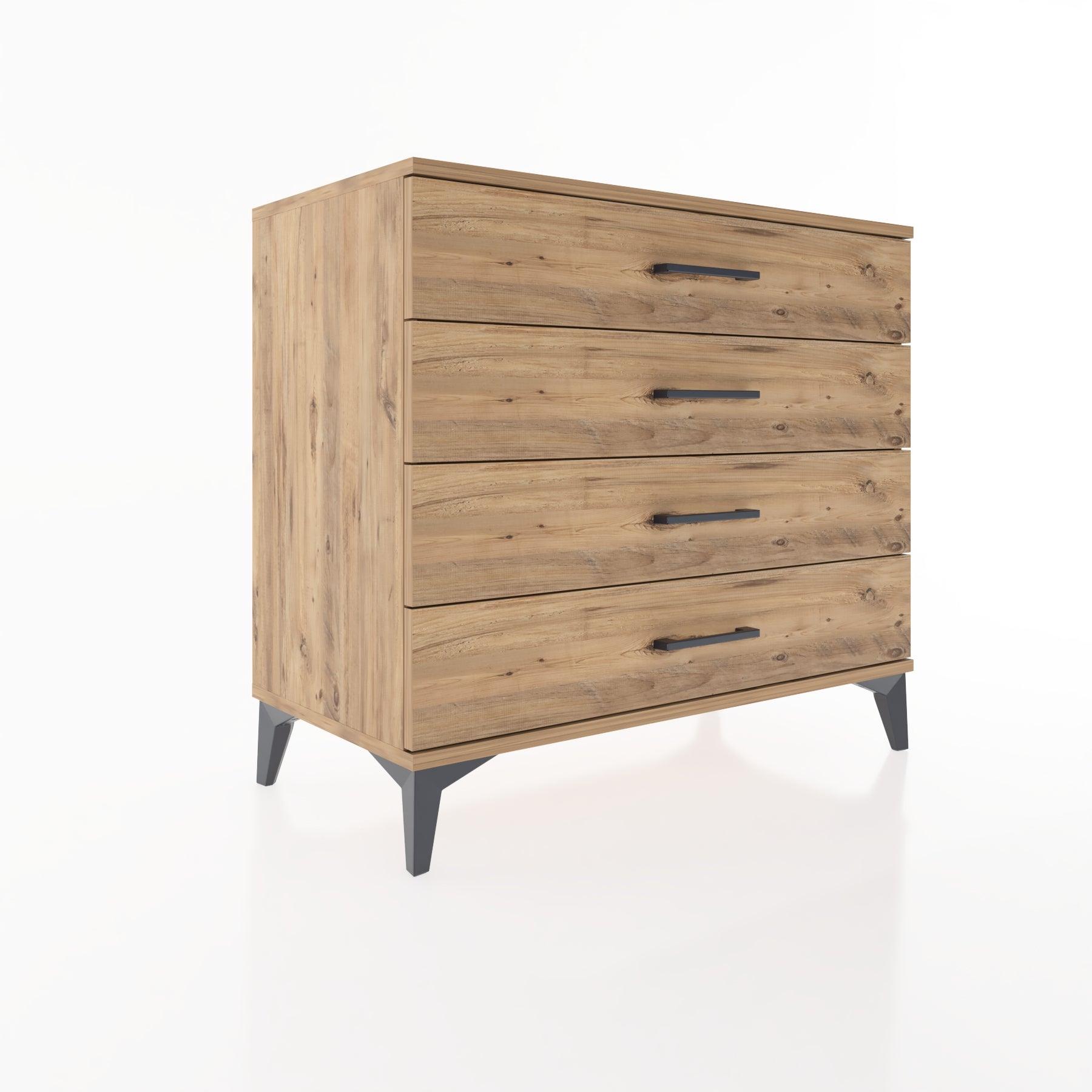 Woodntry Modüler Şifonyer Çam 88x44x68 cm Çekmeceli C54-3
