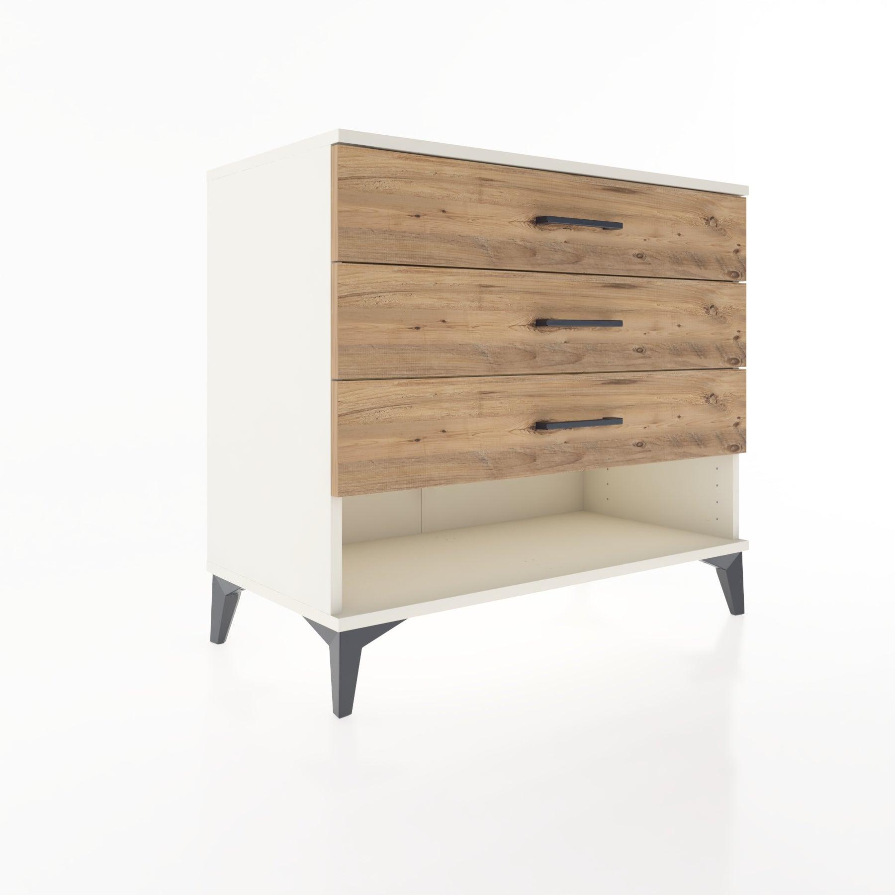Woodntry Modüler Şifonyer Aytaşı 88x44x68 cm Çekmeceli ve Raflı CR55-1