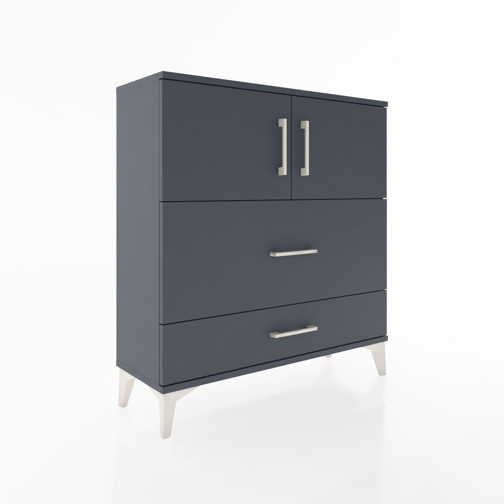Woodntry Modular Dresser Anthracite 88x30x84 cm with Cover and Drawer KC55-2