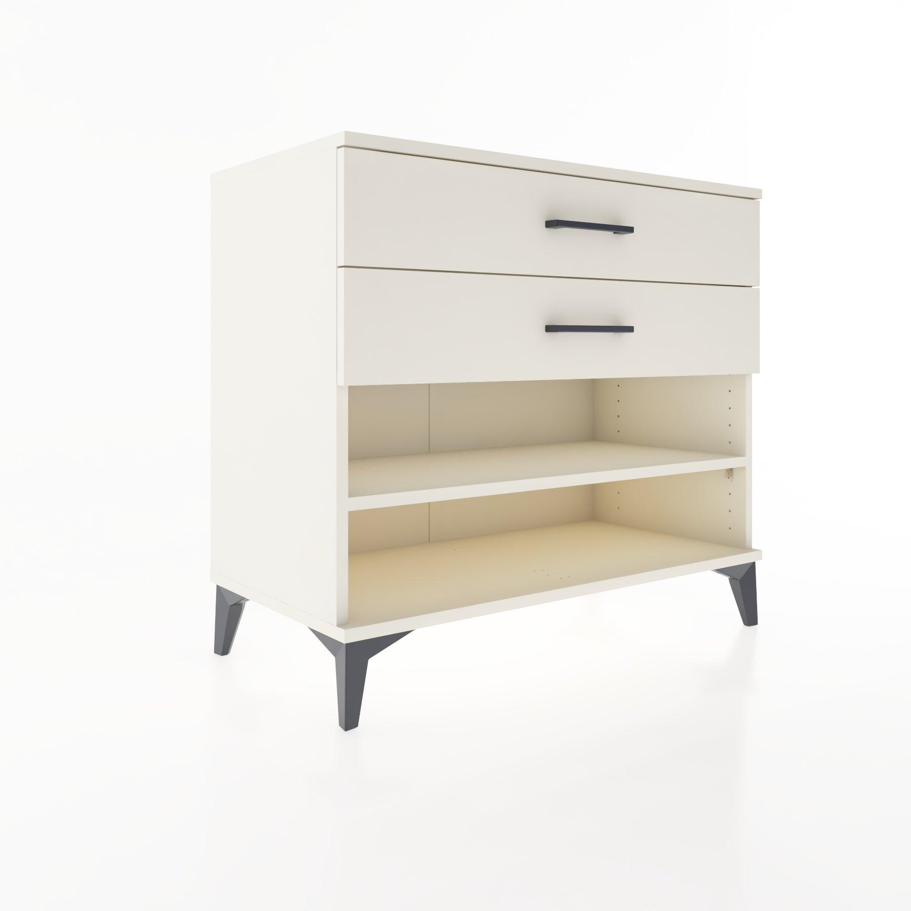 Woodntry Modüler Şifonyer Aytaşı 88x44x68 cm Çekmeceli ve Raflı CR56-1