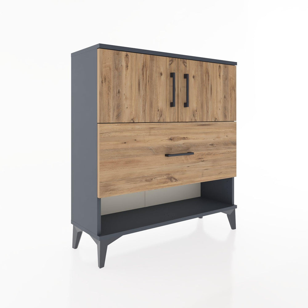 Woodntry Modular Dresser Anthracite 88x30x84 cm Functional F56-2