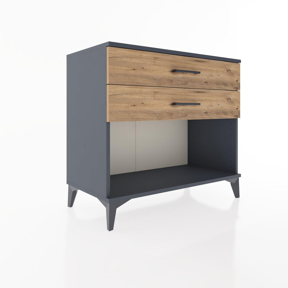 Woodntry Modular Dresser Anthracite 88x44x68 cm with Drawers and Shelves CR57-2