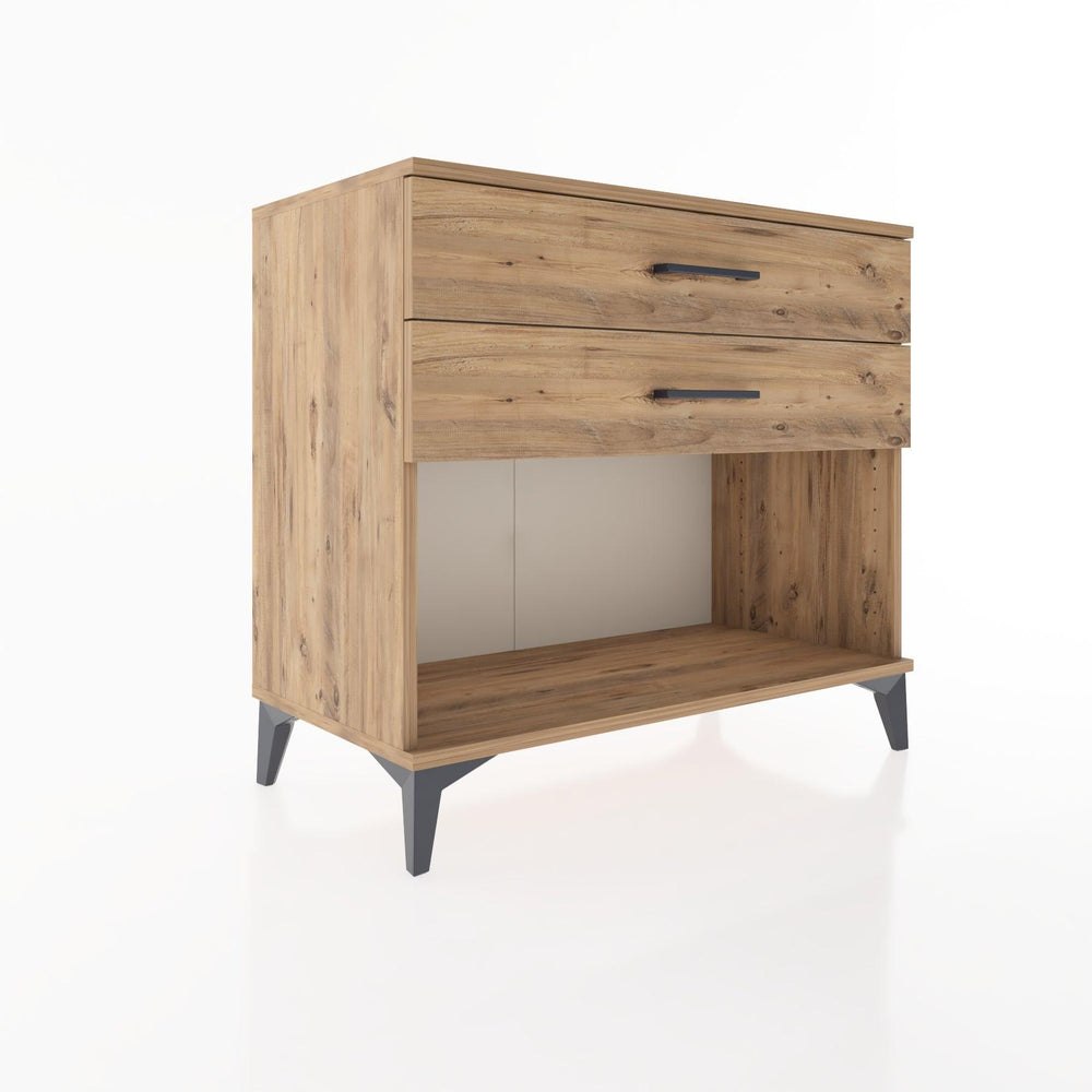 Woodntry Modüler Şifonyer Çam 88x44x68 cm Çekmeceli ve Raflı CR57-3