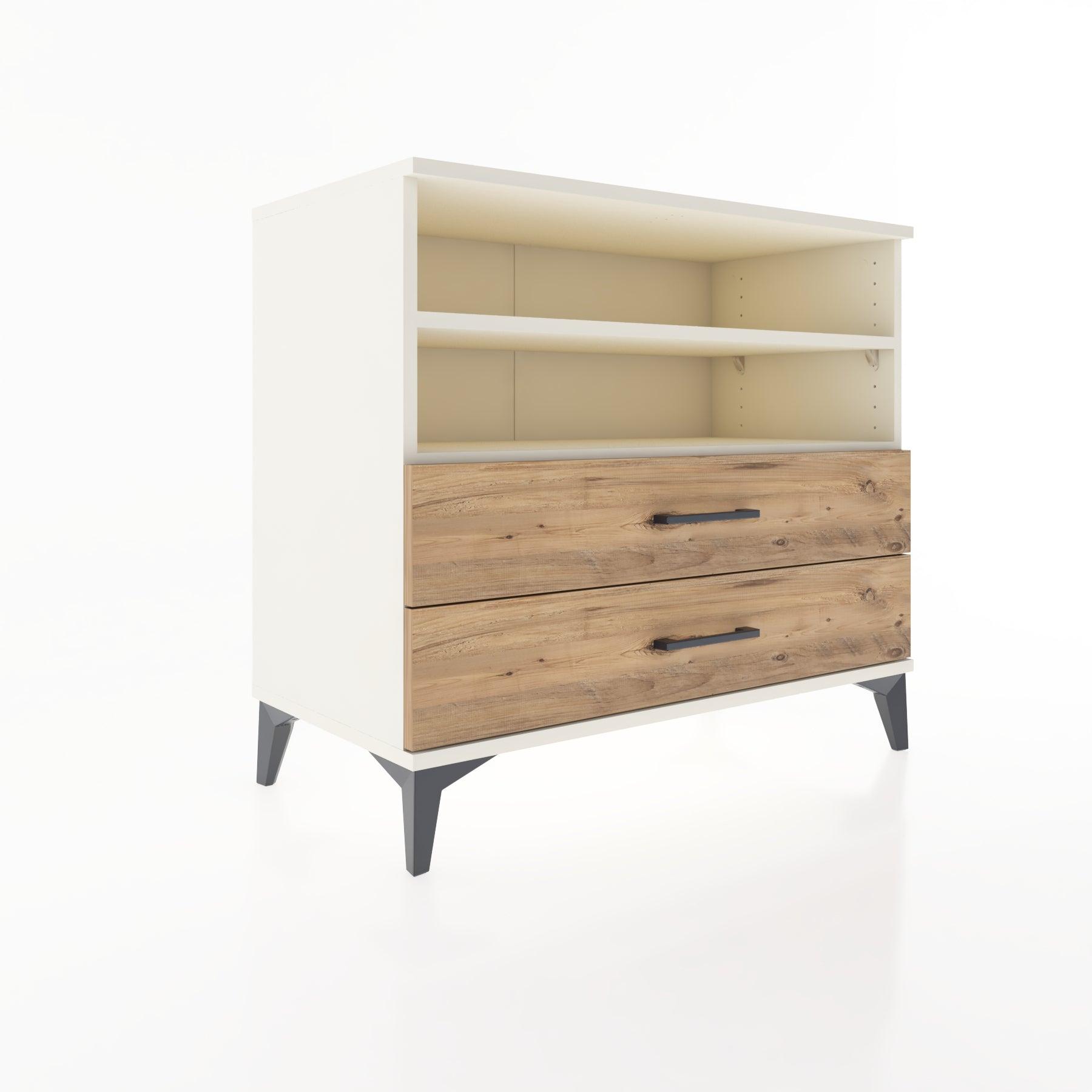 Woodntry Modüler Şifonyer Aytaşı 88x44x68 cm Çekmeceli ve Raflı CR58-1