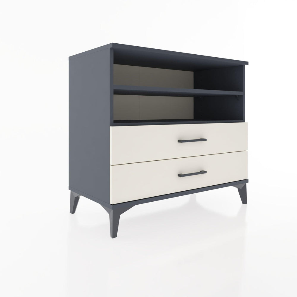 Woodntry Modular Dresser Anthracite 88x44x68 cm with Drawers and Shelves CR58-2