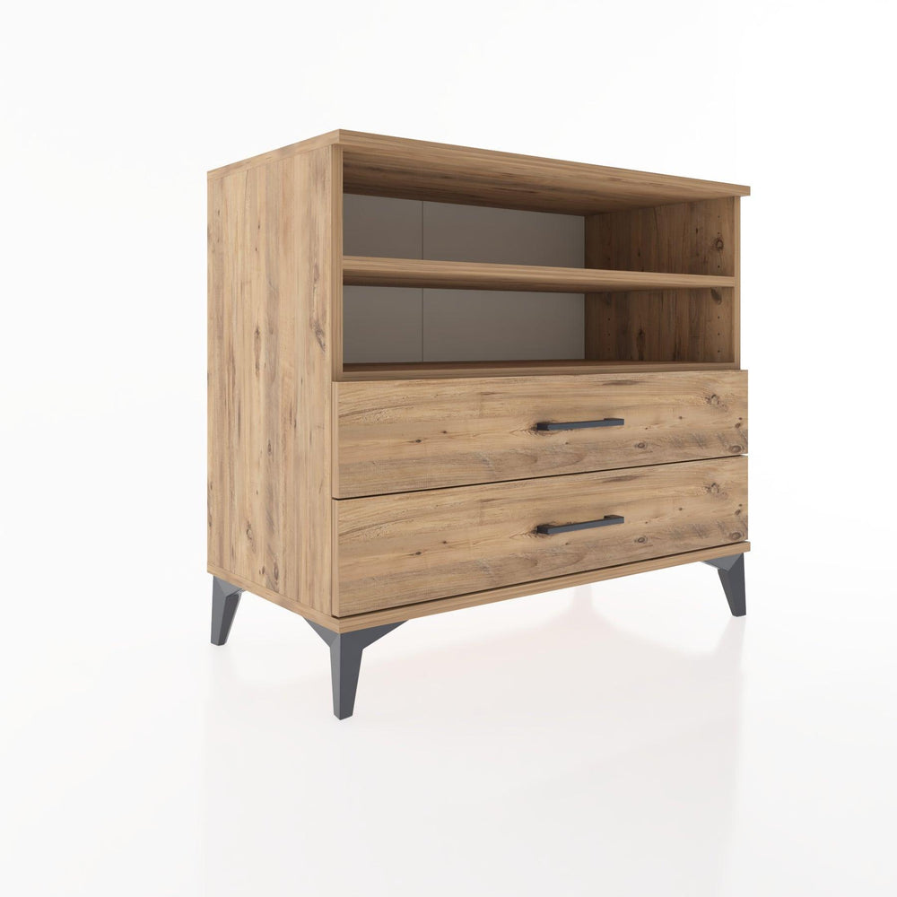 Woodntry Modüler Şifonyer Çam 88x44x68 cm Çekmeceli ve Raflı CR58-3