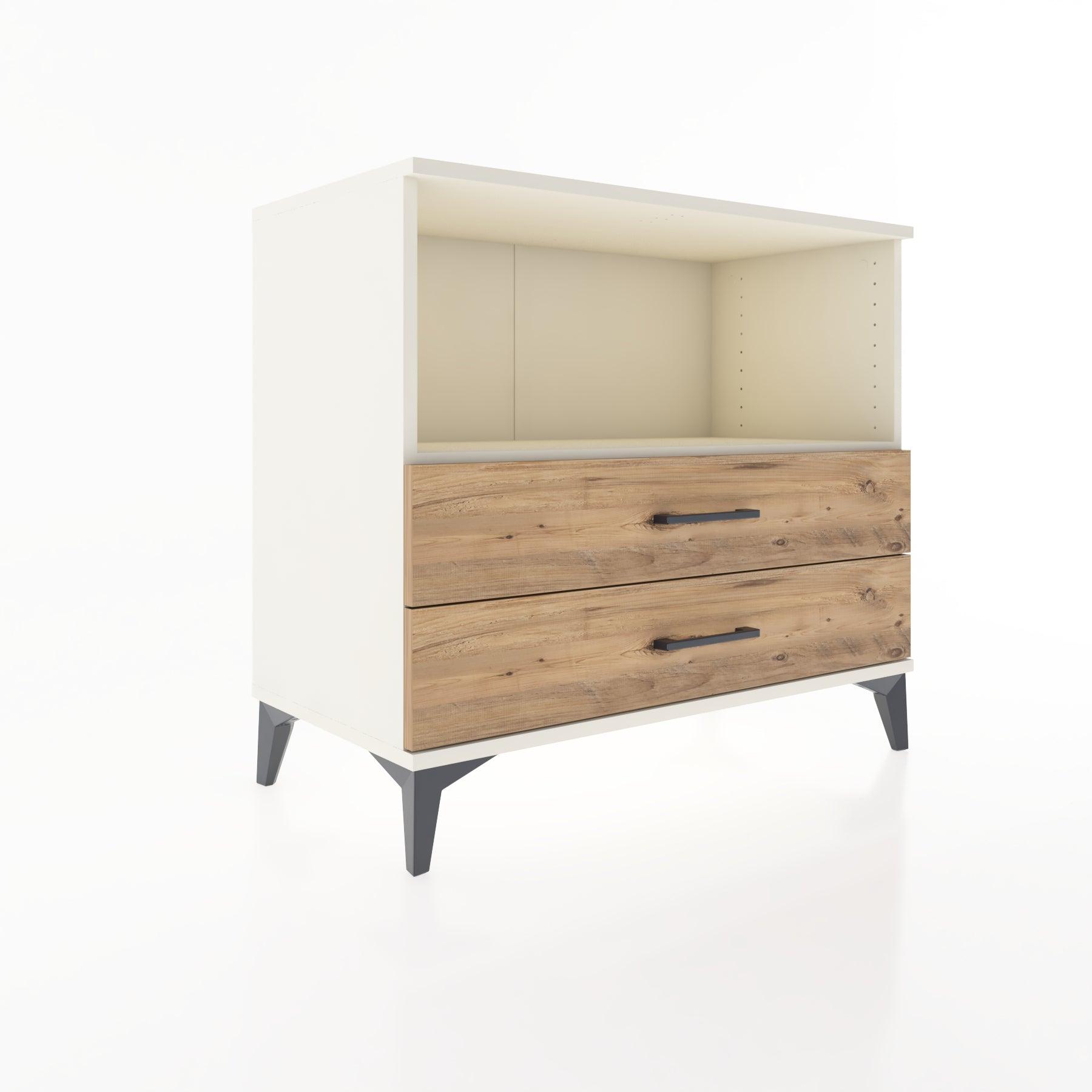 Woodntry Modüler Şifonyer Aytaşı 88x44x68 cm Çekmeceli ve Raflı CR59-1
