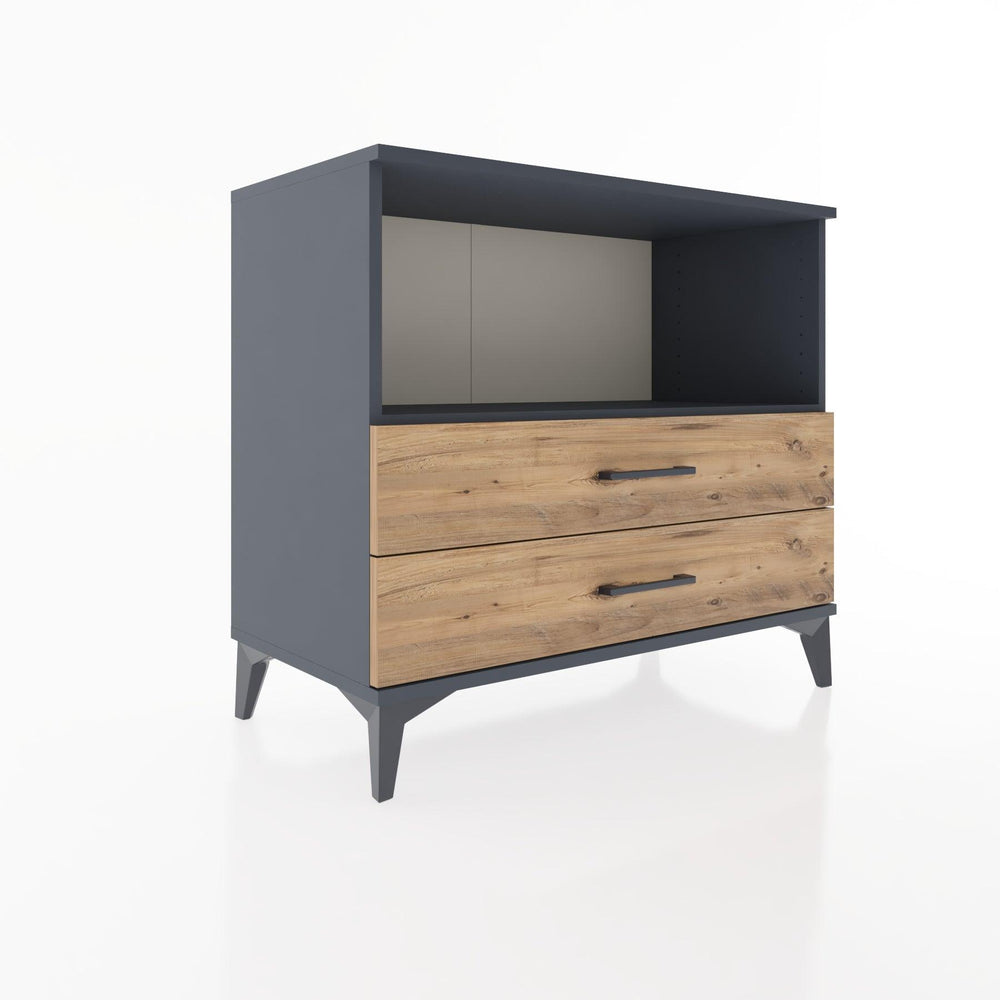 Woodntry Modular Dresser Anthracite 88x44x68 cm with Drawers and Shelves CR59-2
