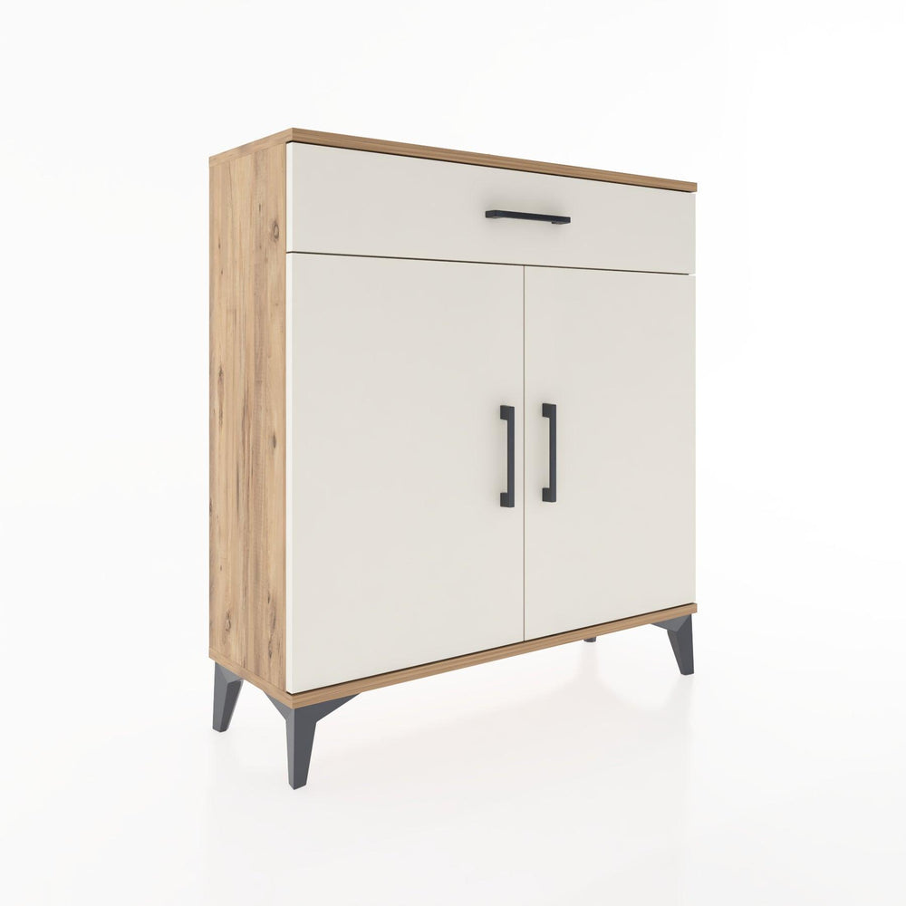 Woodntry Modüler Şifonyer Çam 88x30x84 cm Kapaklı ve Çekmeceli KC59-3