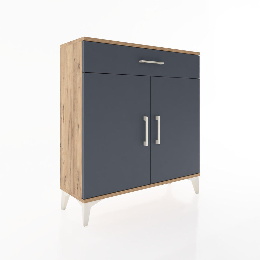 Woodntry Modüler Şifonyer Çam 88x30x84 cm Kapaklı ve Çekmeceli KC59-3