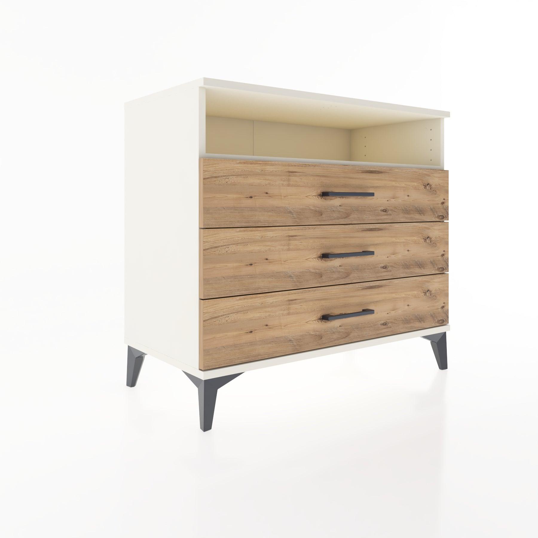 Woodntry Modüler Şifonyer Aytaşı 88x44x68 cm Çekmeceli ve Raflı CR60-1