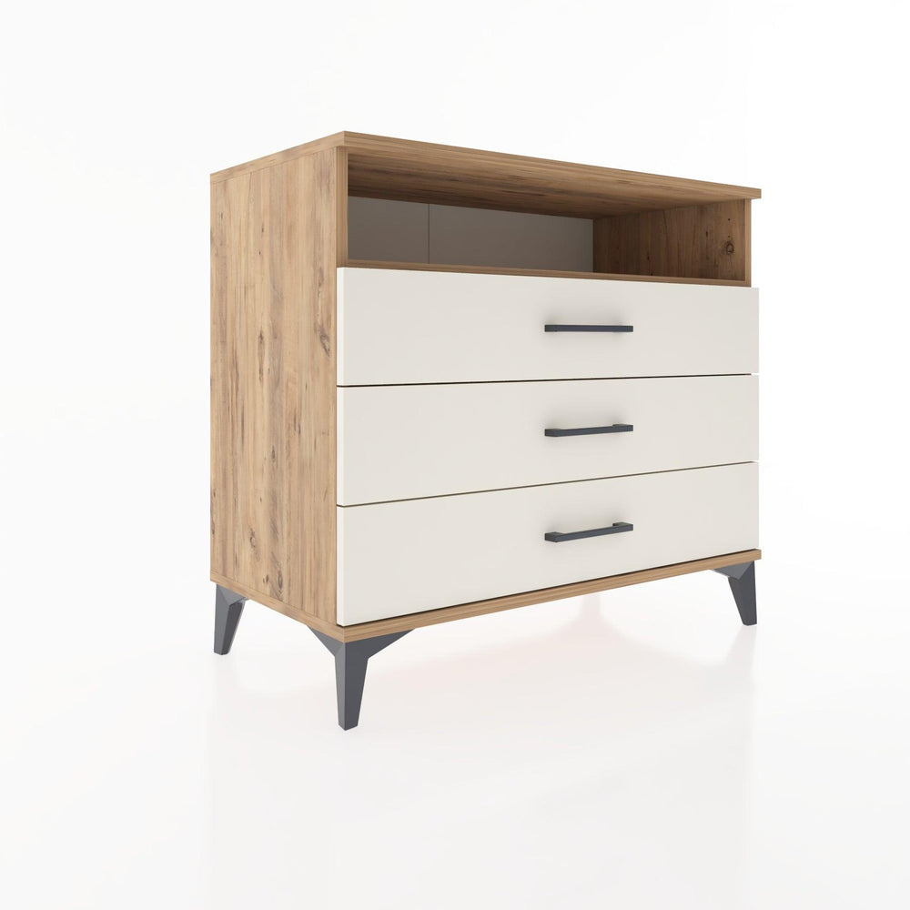 Woodntry Modüler Şifonyer Çam 88x44x68 cm Çekmeceli ve Raflı CR60-3