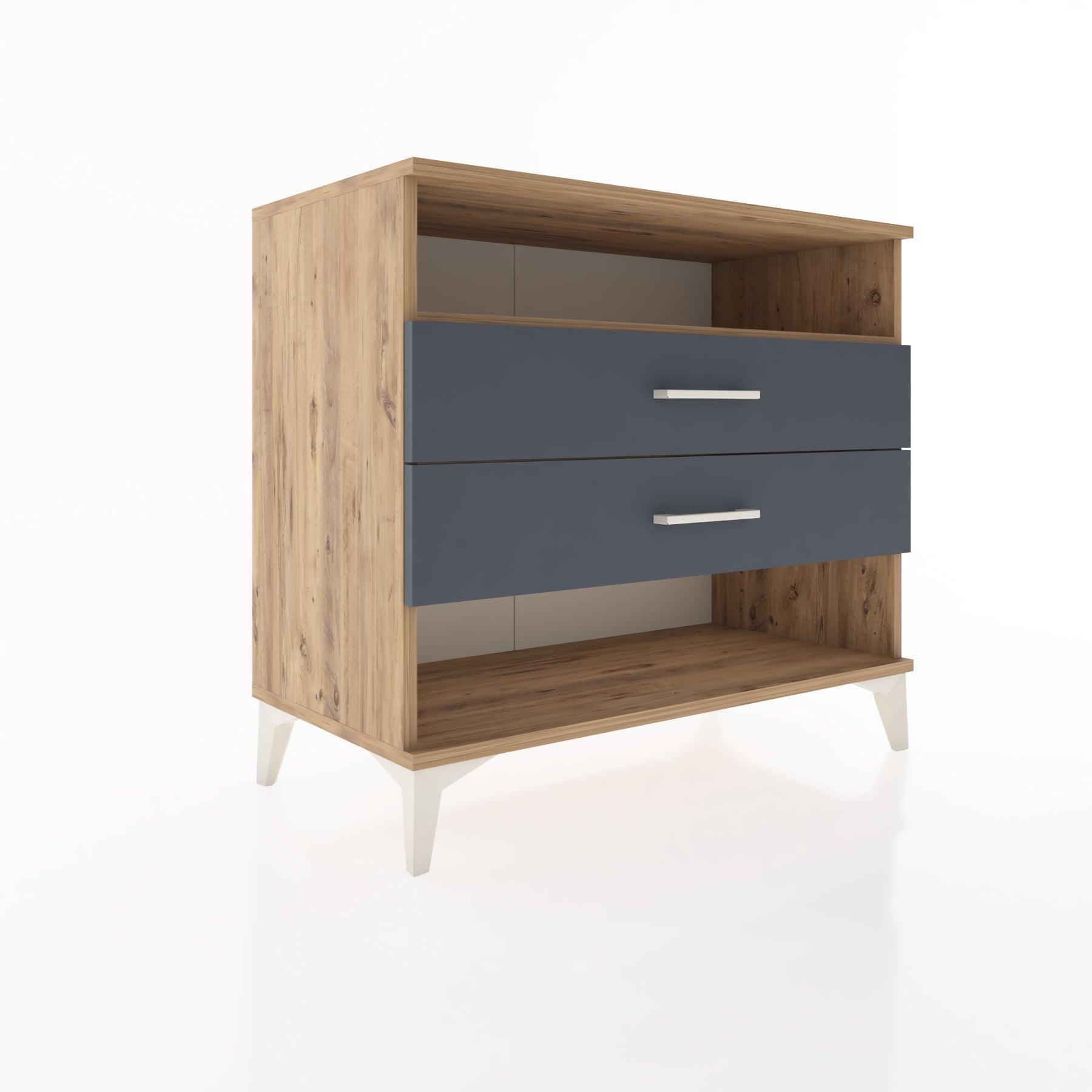 Woodntry Modüler Şifonyer Çam 88x44x68 cm Çekmeceli ve Raflı CR61-3