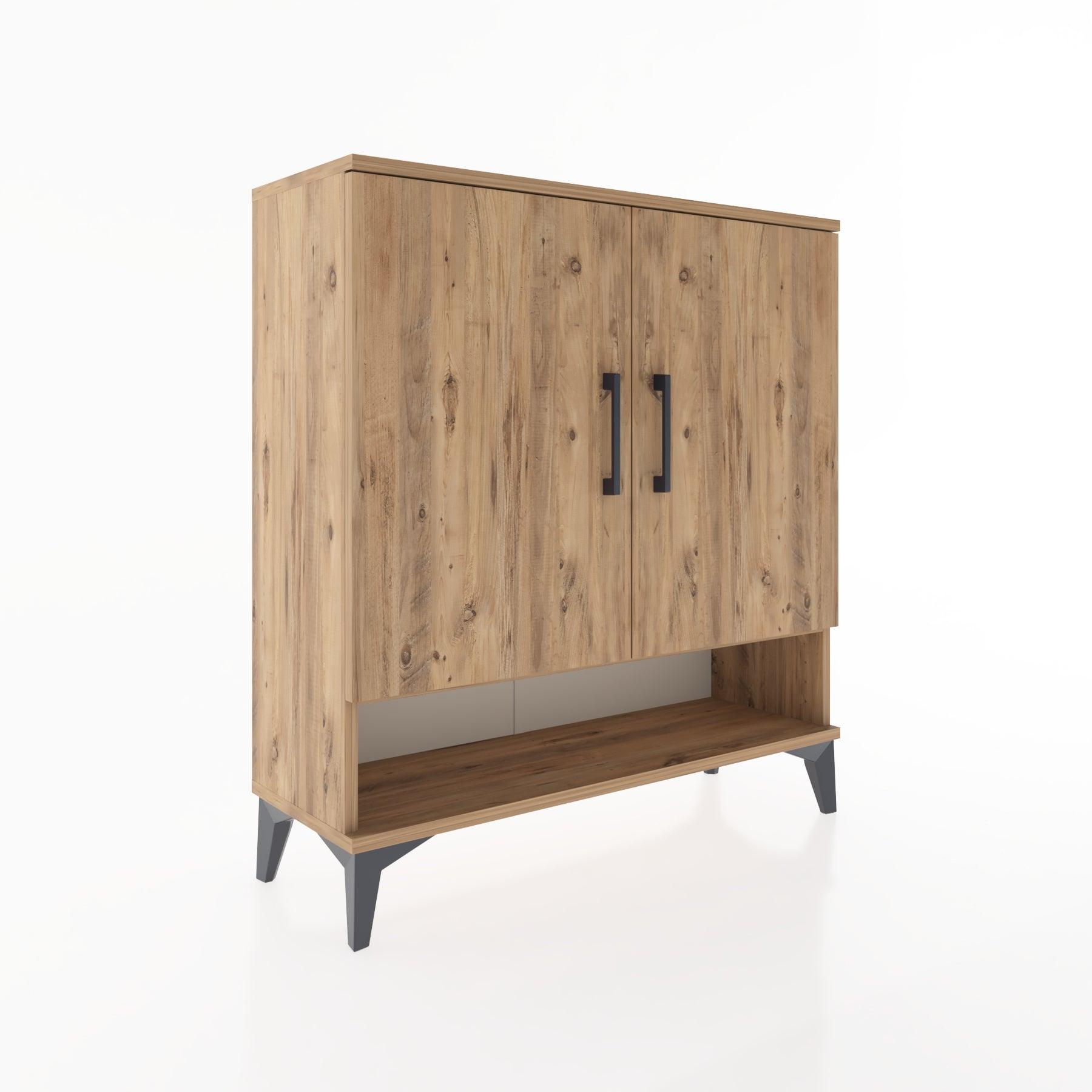 Woodntry Modular Dresser Pine 88x30x84 cm with Cover and Shelf KR62-3