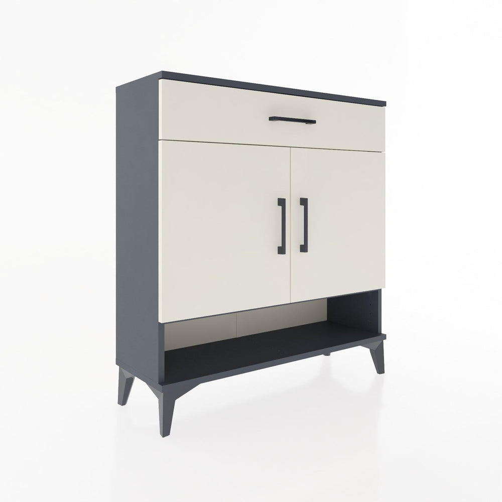 Woodntry Modüler Şifonyer Antrasit 88x30x84 cm Fonksiyonel F65-2