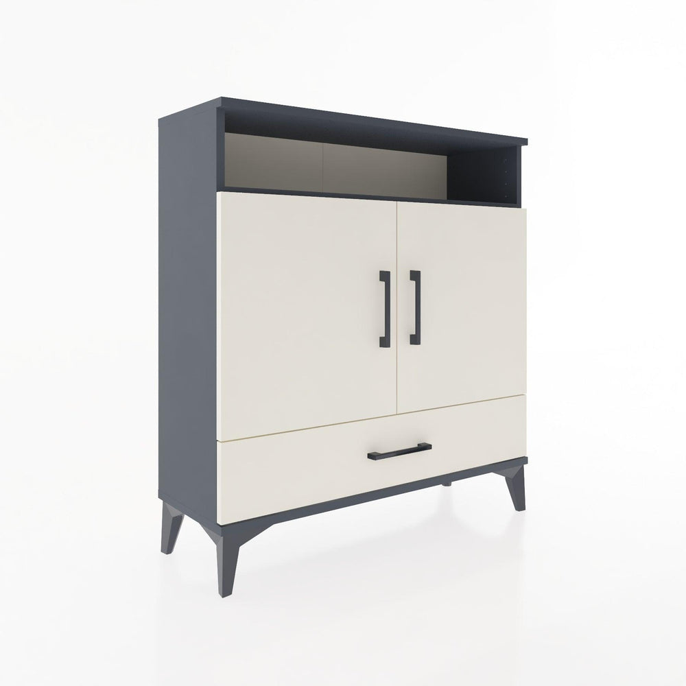 Woodntry Modüler Şifonyer Antrasit 88x30x84 cm Fonksiyonel F66-2