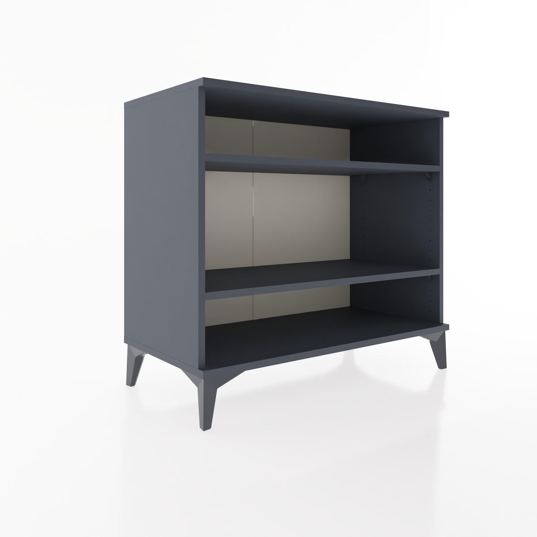 Woodntry Modüler Şifonyer Antrasit 88x44x68 cm Raflı R67-2