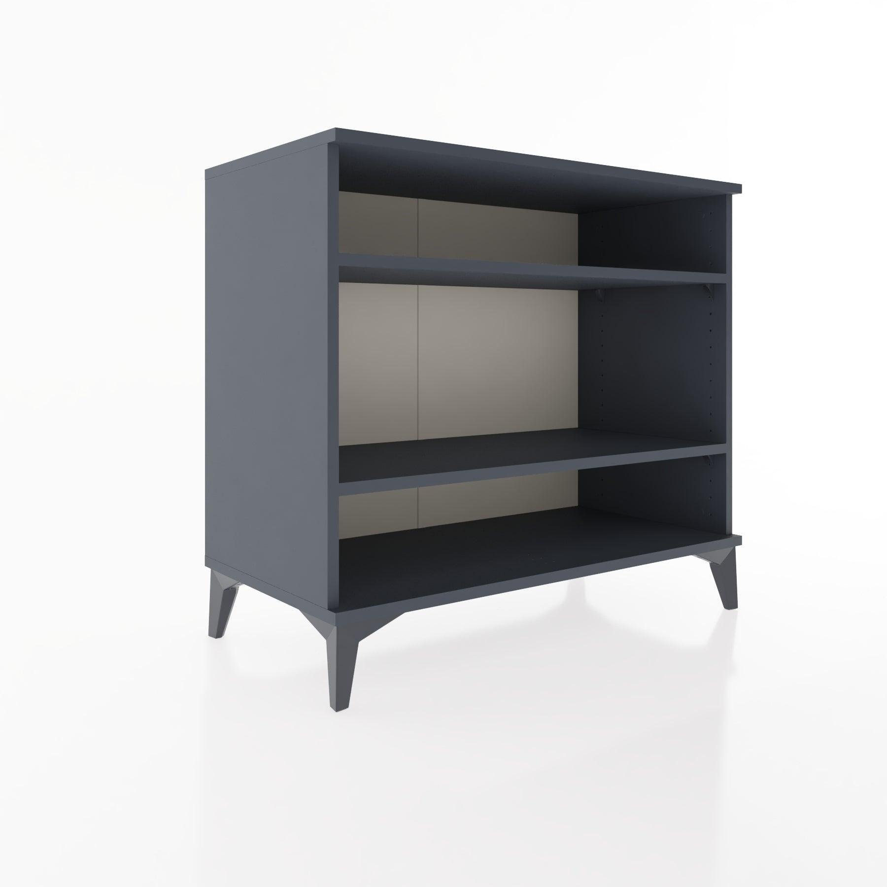 Woodntry Modüler Şifonyer Antrasit 88x44x68 cm Raflı R67-2