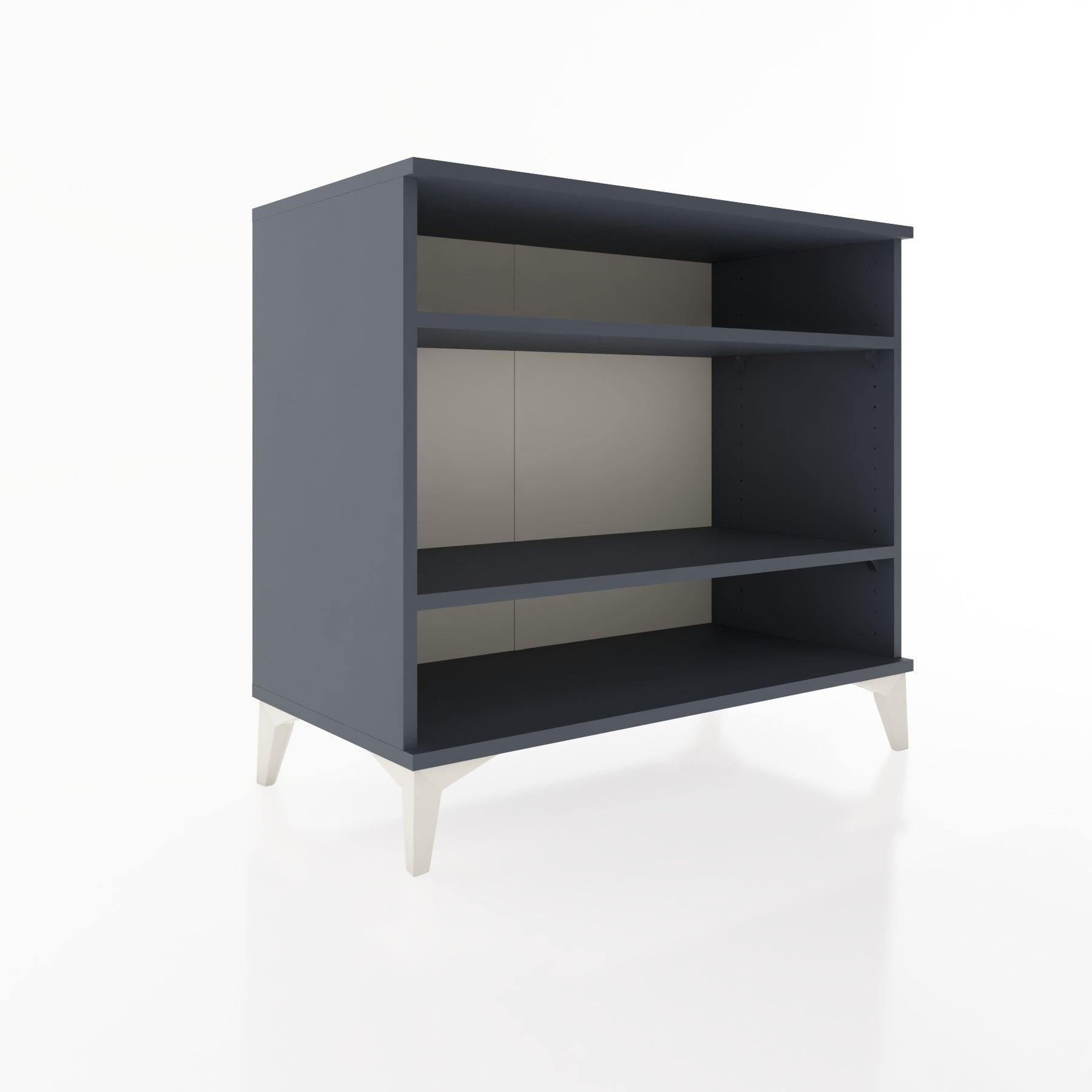 Woodntry Modüler Şifonyer Antrasit 88x44x68 cm Raflı R67-2