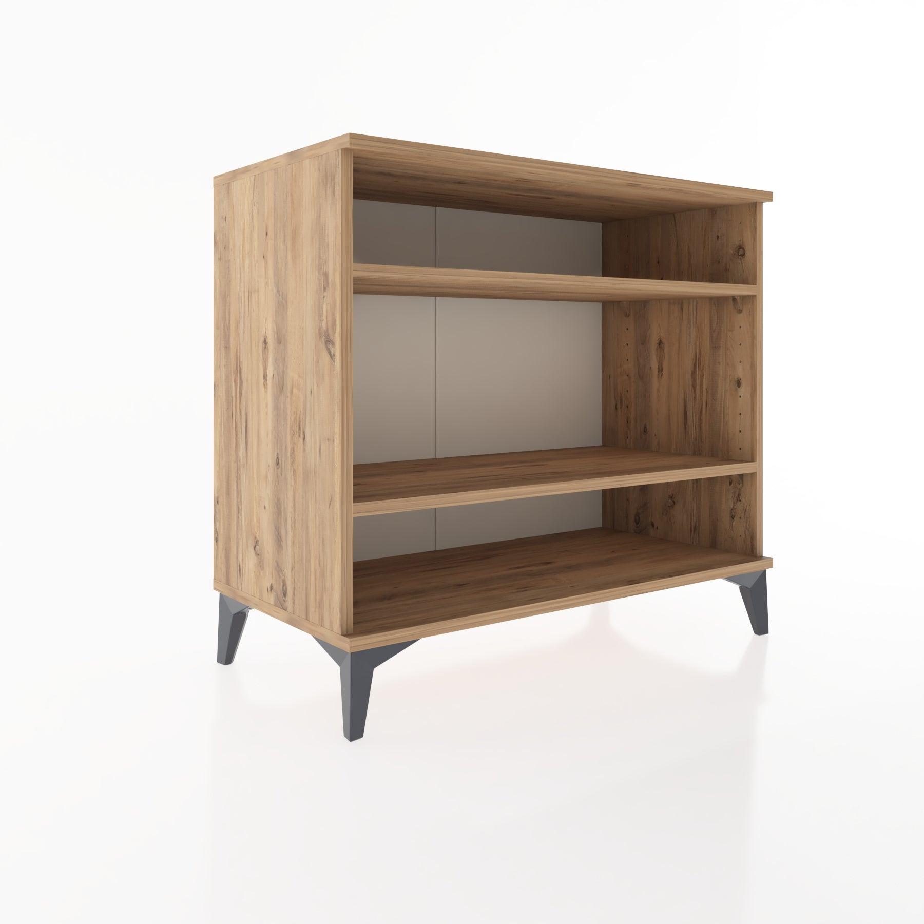 Woodntry Modüler Şifonyer Çam 88x44x68 cm Raflı R67-3