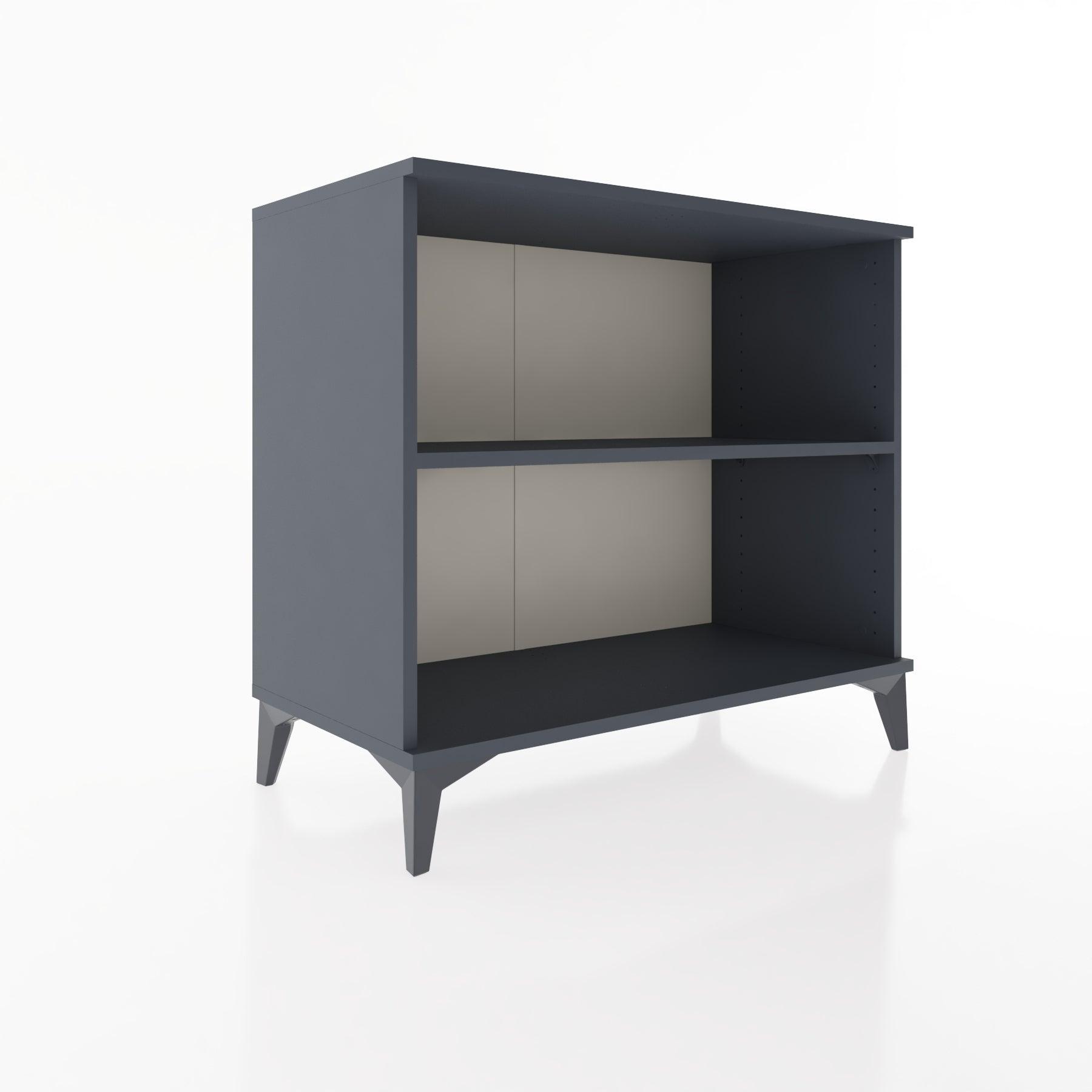 Woodntry Modüler Şifonyer Antrasit 88x44x68 cm Raflı R68-2