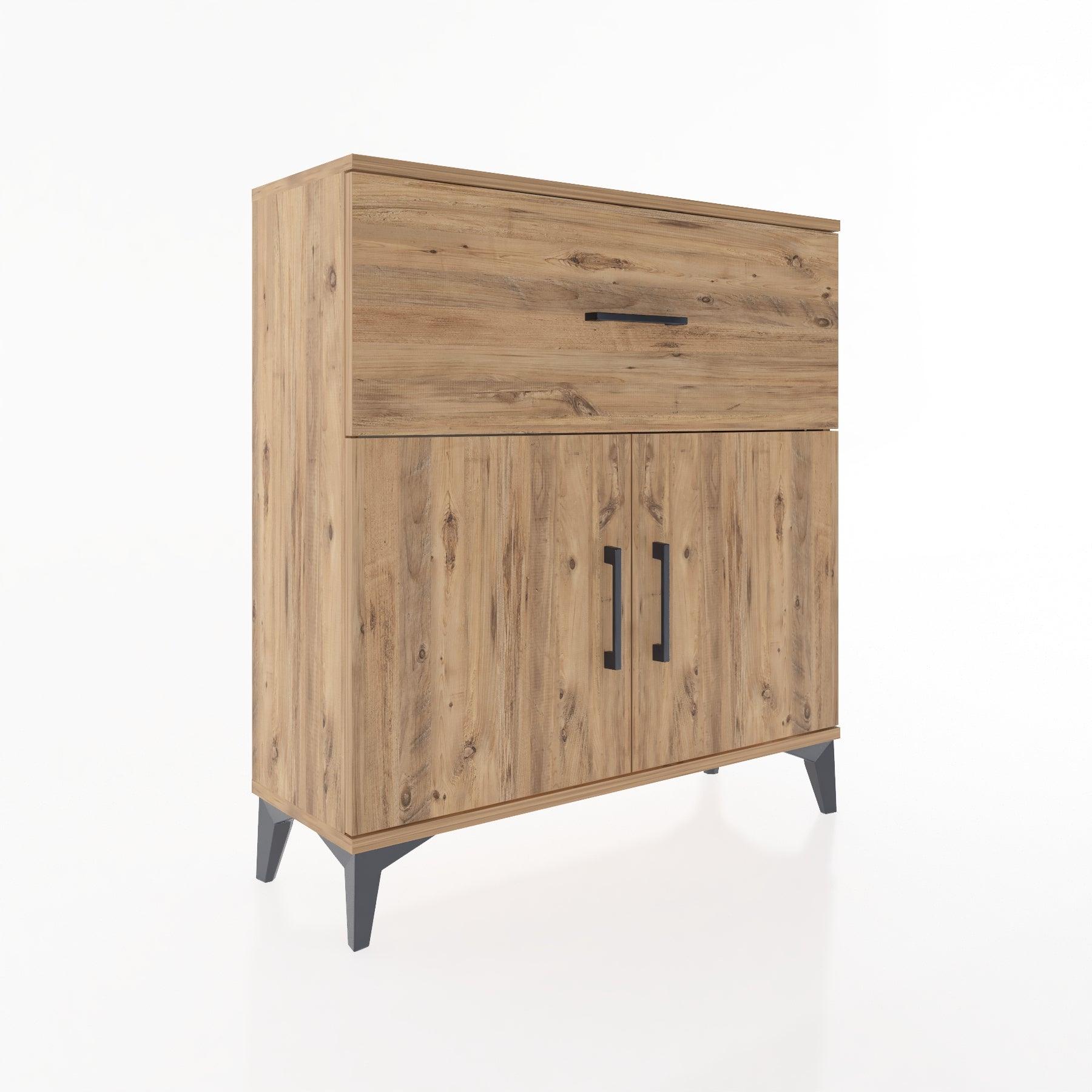 Woodntry Modular Dresser Pine 88x30x84 cm with Cover and Drawer KC68-3