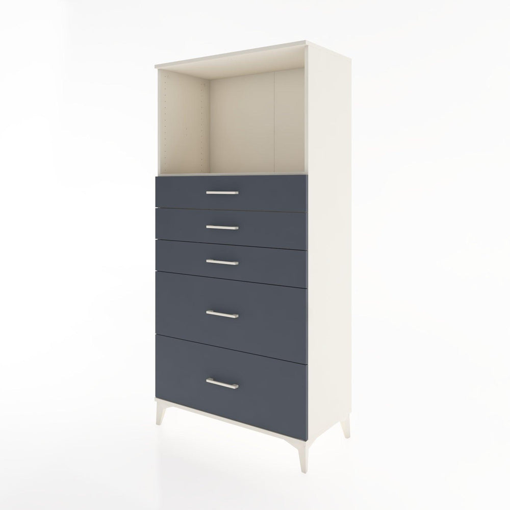 Woodntry Modular Cabinet Moonstone 88x44x170 cm with Drawers and Shelves CR46-1