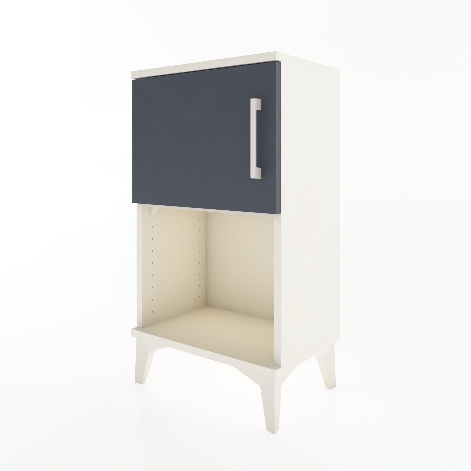 Woodntry Modüler Komodin Raf ve Tek Kapaklı V2 44x30x68 cm Aytaşı - Woodntry