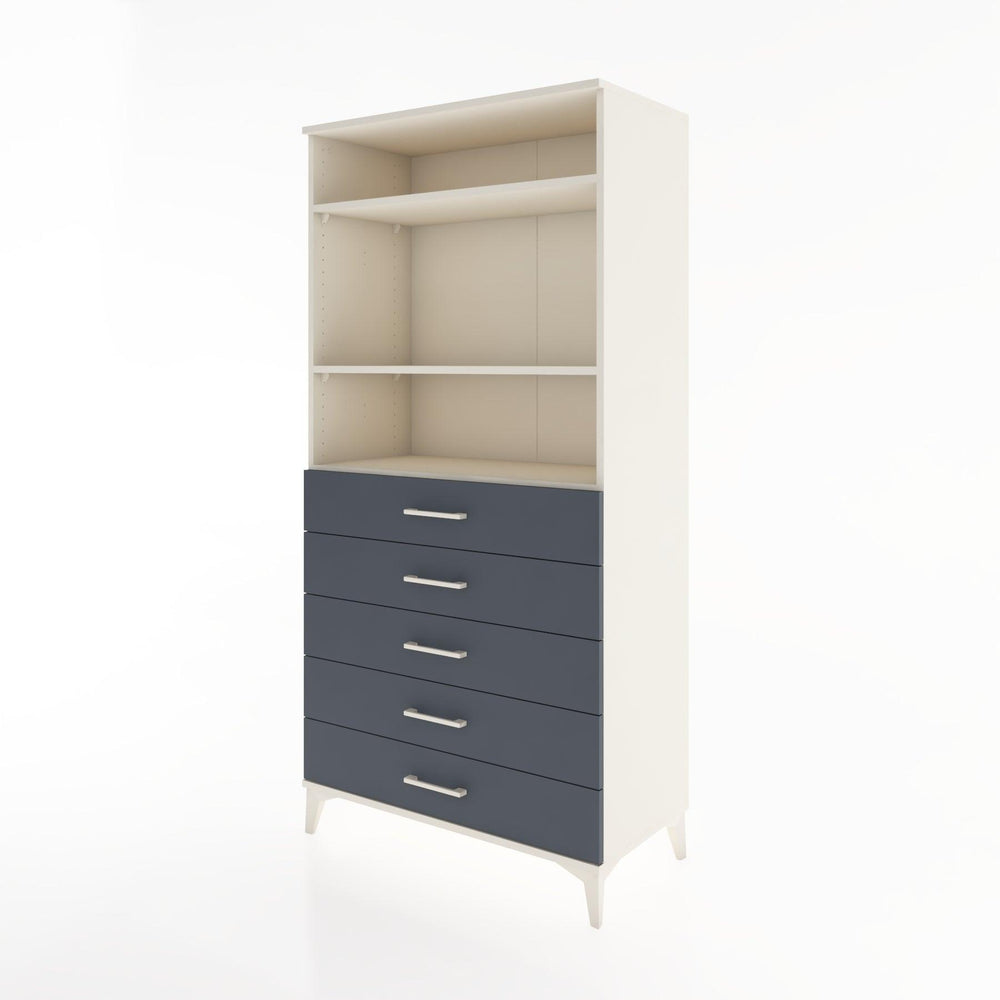 Woodntry Modular Cabinet Moonstone 88x44x170 cm with Drawers and Shelves CR35-1