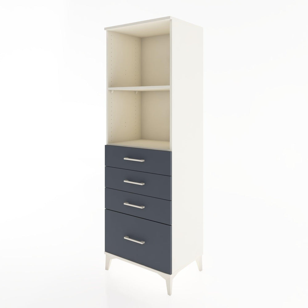 Woodntry Modular Cabinet Moonstone 60x44x170 cm with Drawers and Shelves CR41-1
