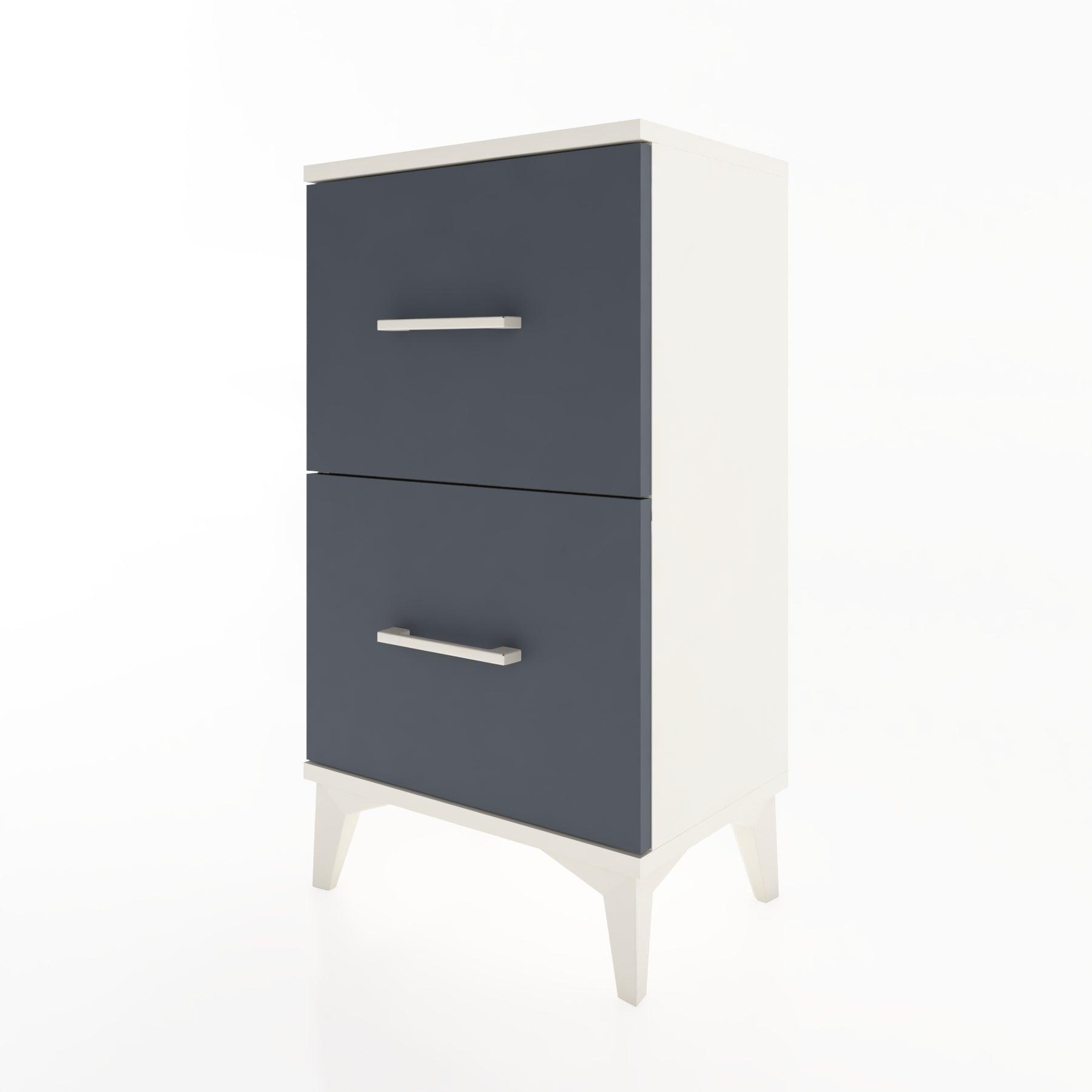 Woodntry Modüler Komodin İki Çekmeceli 44x30x68 cm Aytaşı - Woodntry