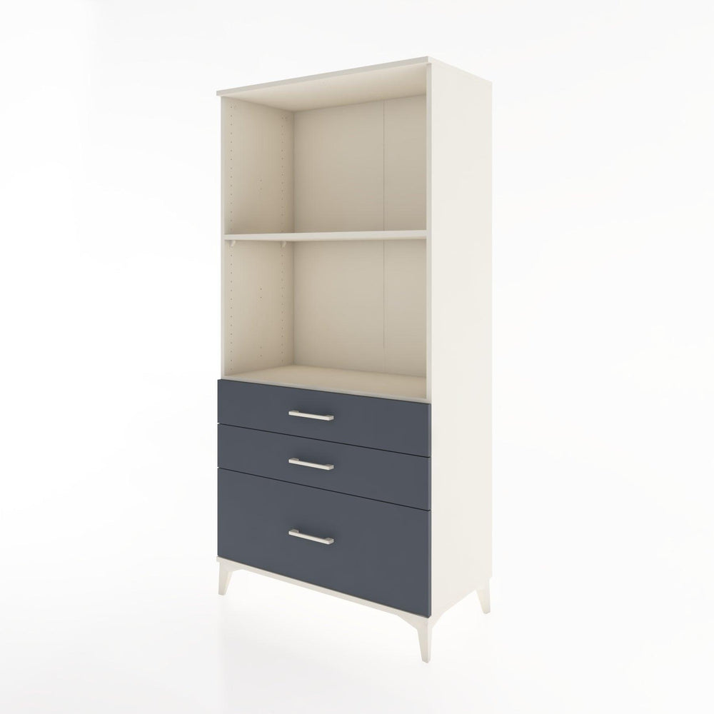 Woodntry Modular Cabinet Moonstone 88x44x170 cm with Drawers and Shelves CR42-1