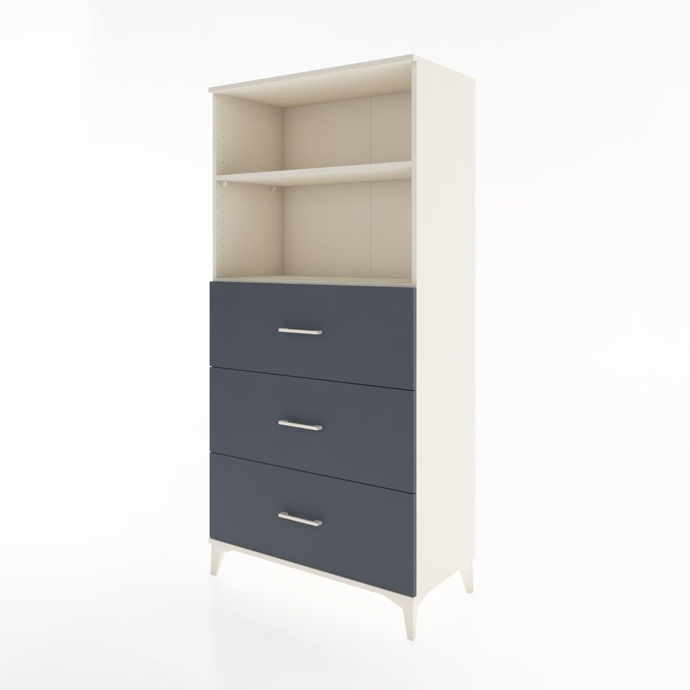 Woodntry Modular Cabinet Moonstone 88x44x170 cm with Drawers and Shelves CR52-1