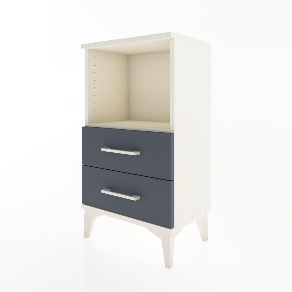 Woodntry Modüler Komodin 2 Çekmece ve Raflı V2 44x30x68 cm Aytaşı - Woodntry