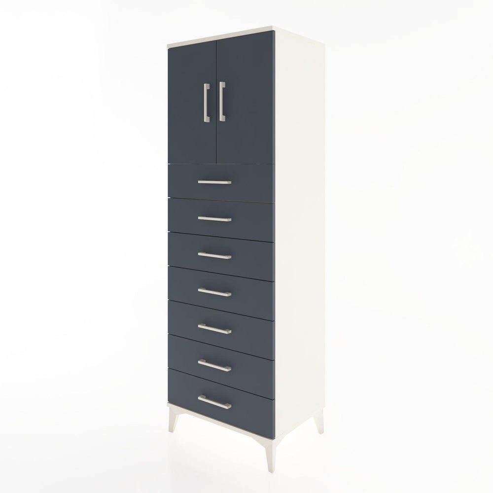 Woodntry Modular Cabinet Moonstone 60x44x170 cm with Doors and Drawers KC2-1