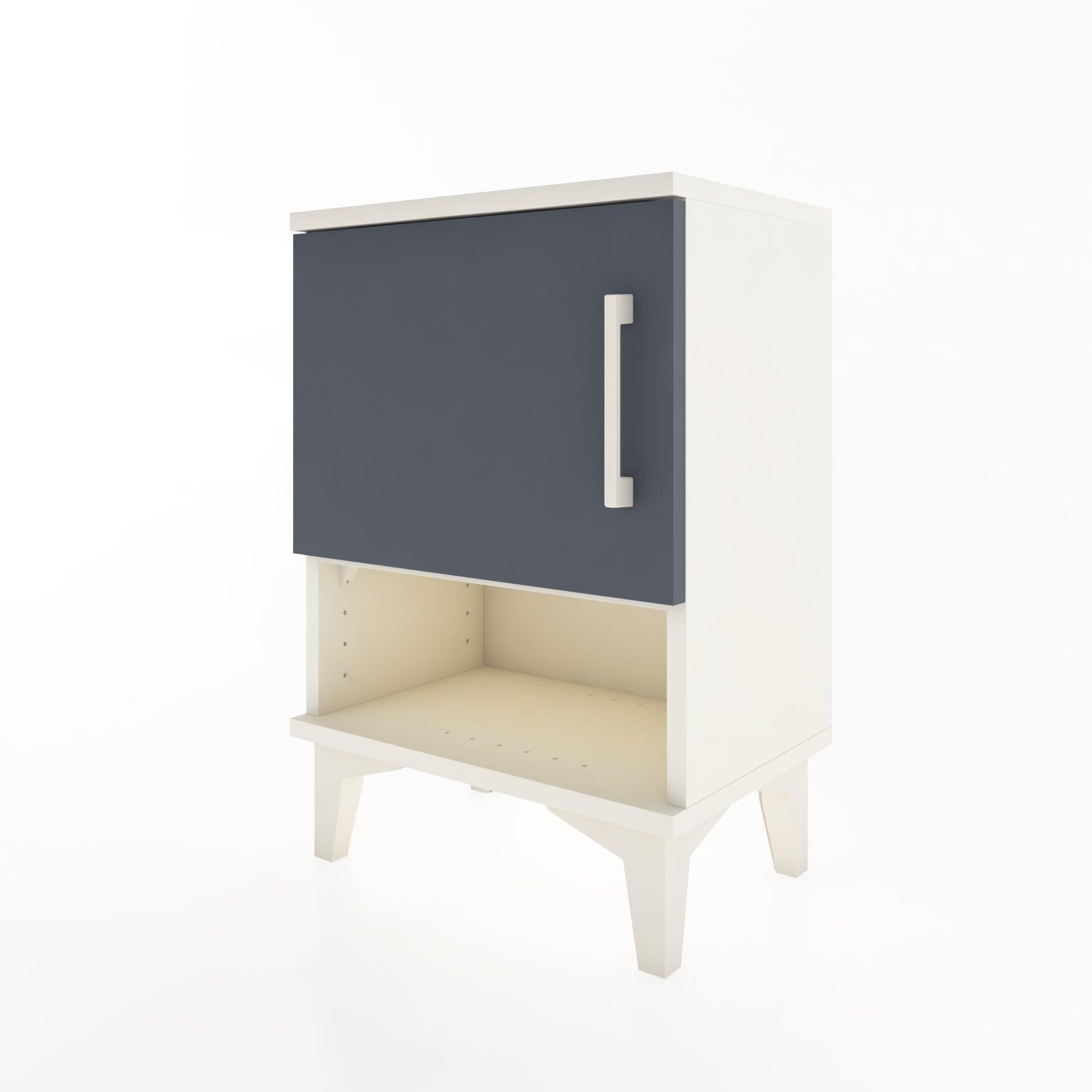 Woodntry Modüler Komodin Tek Kapak ve Raflı 44x30x52 cm Aytaşı - Woodntry
