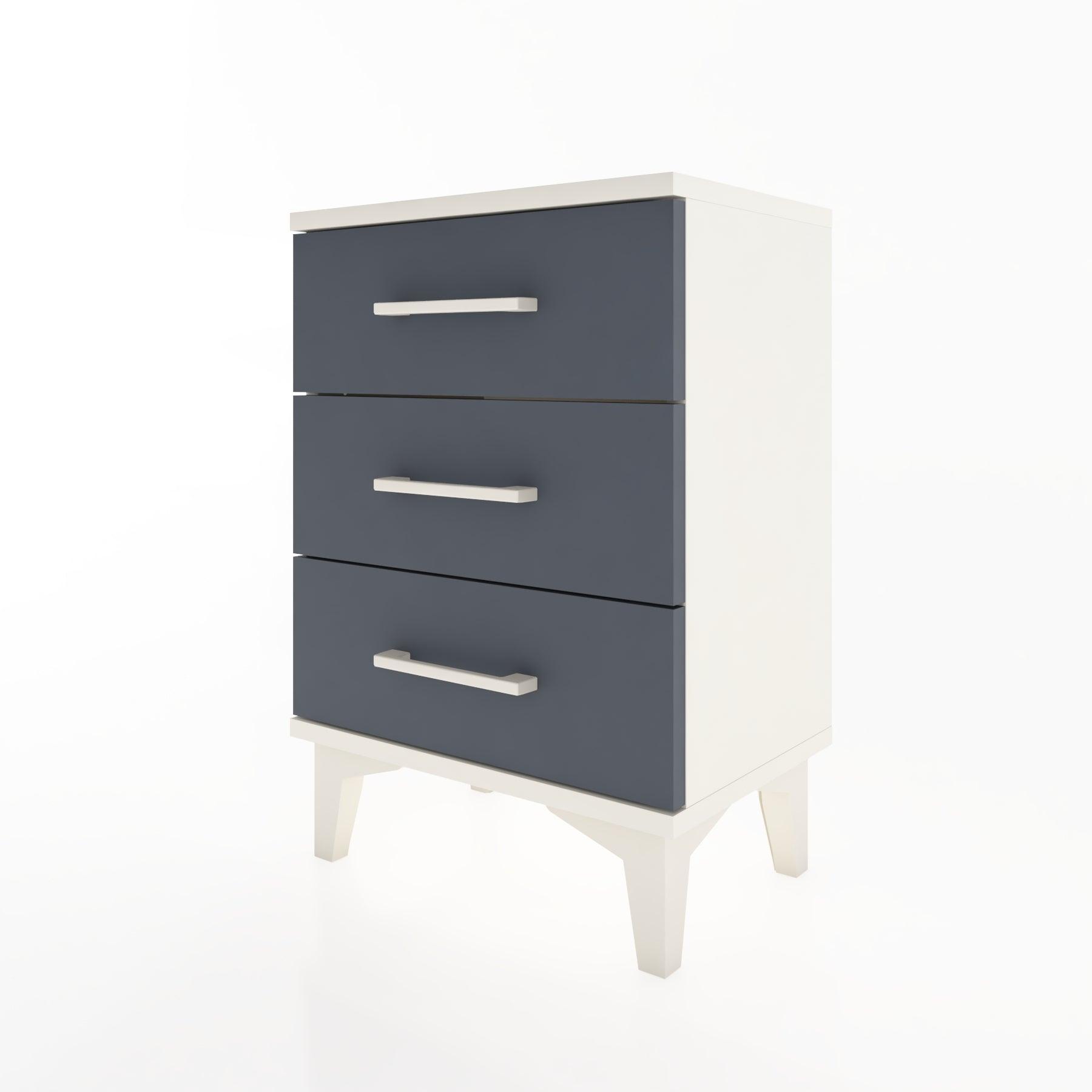 Woodntry Modüler Komodin Üç Çekmeceli 44x30x52 cm Aytaşı - Woodntry