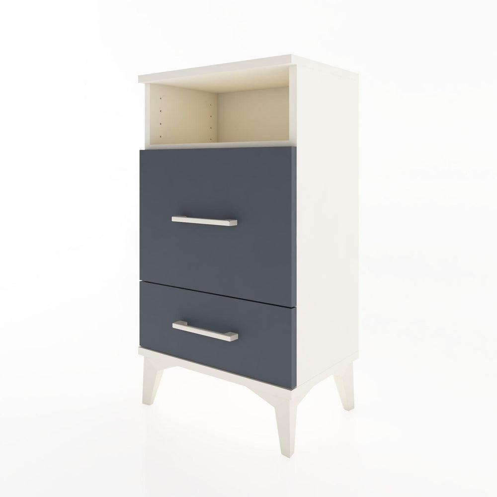 Woodntry Modüler Komodin 2 Çekmece ve Raflı V4 44x30x68 cm Aytaşı - Woodntry