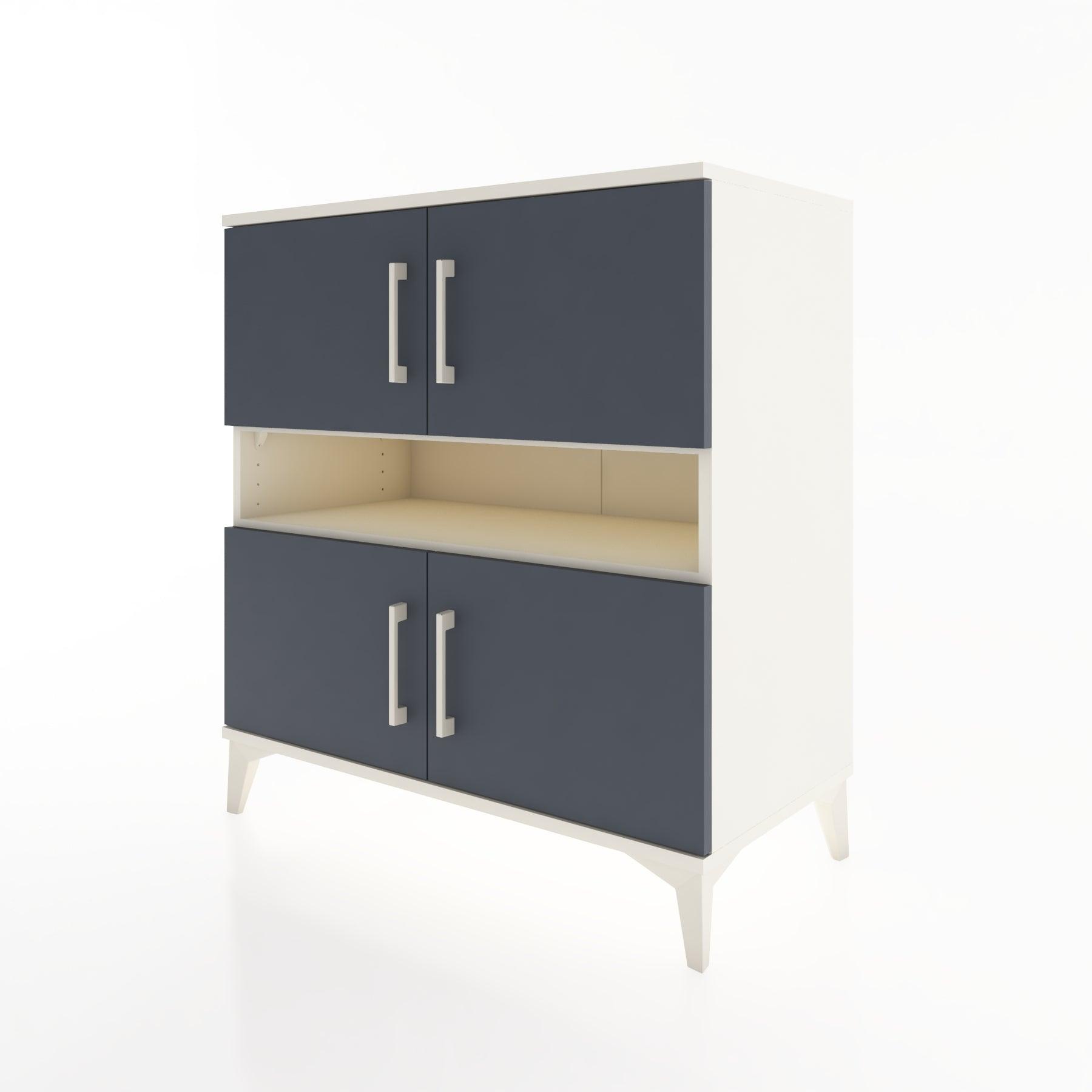 Woodntry Modular Dresser Moonstone 88x44x84 cm with Cover and Shelf KR104-1