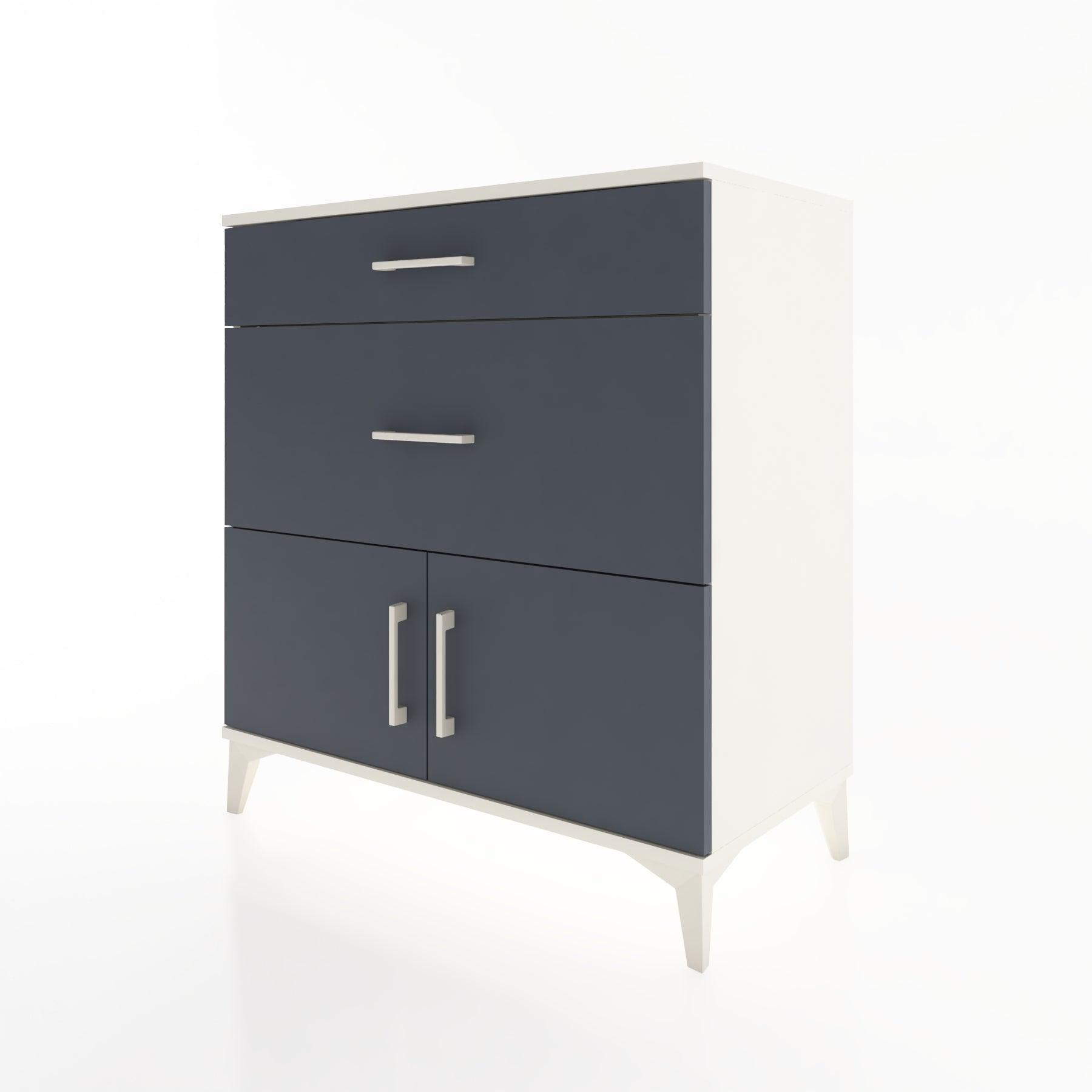 Woodntry Modular Dresser Moonstone 88x44x84 cm with Cover and Drawer KC116-1