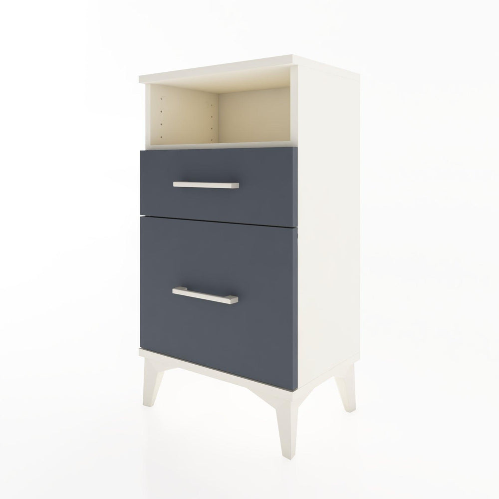 Woodntry Modüler Komodin 2 Çekmece ve Raflı V3 44x30x68 cm Aytaşı - Woodntry