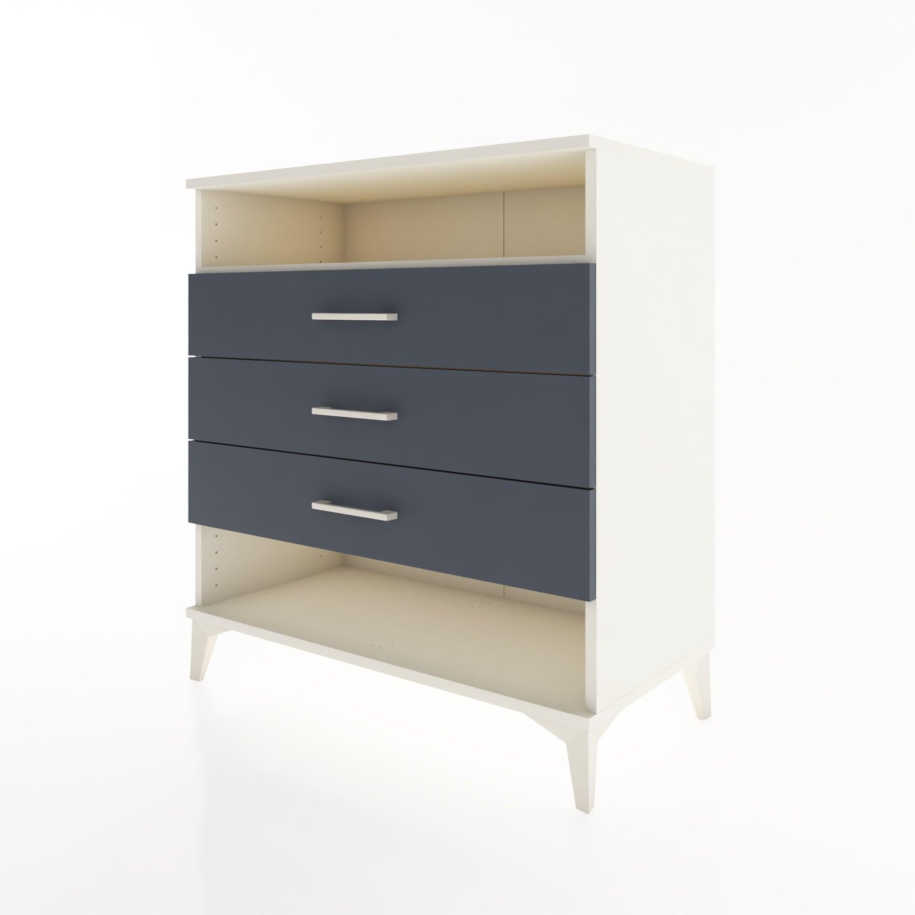 Woodntry Modüler Şifonyer Aytaşı 88x44x84 cm Çekmeceli ve Raflı CR20-1