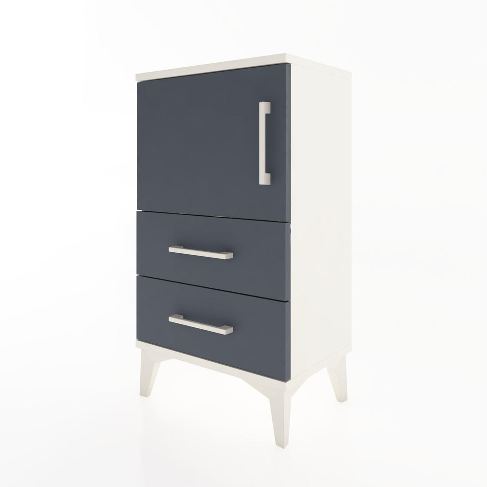 Woodntry Modüler Komodin Kapaklı 2 Çekmeceli 44x30x68 cm Aytaşı - Woodntry