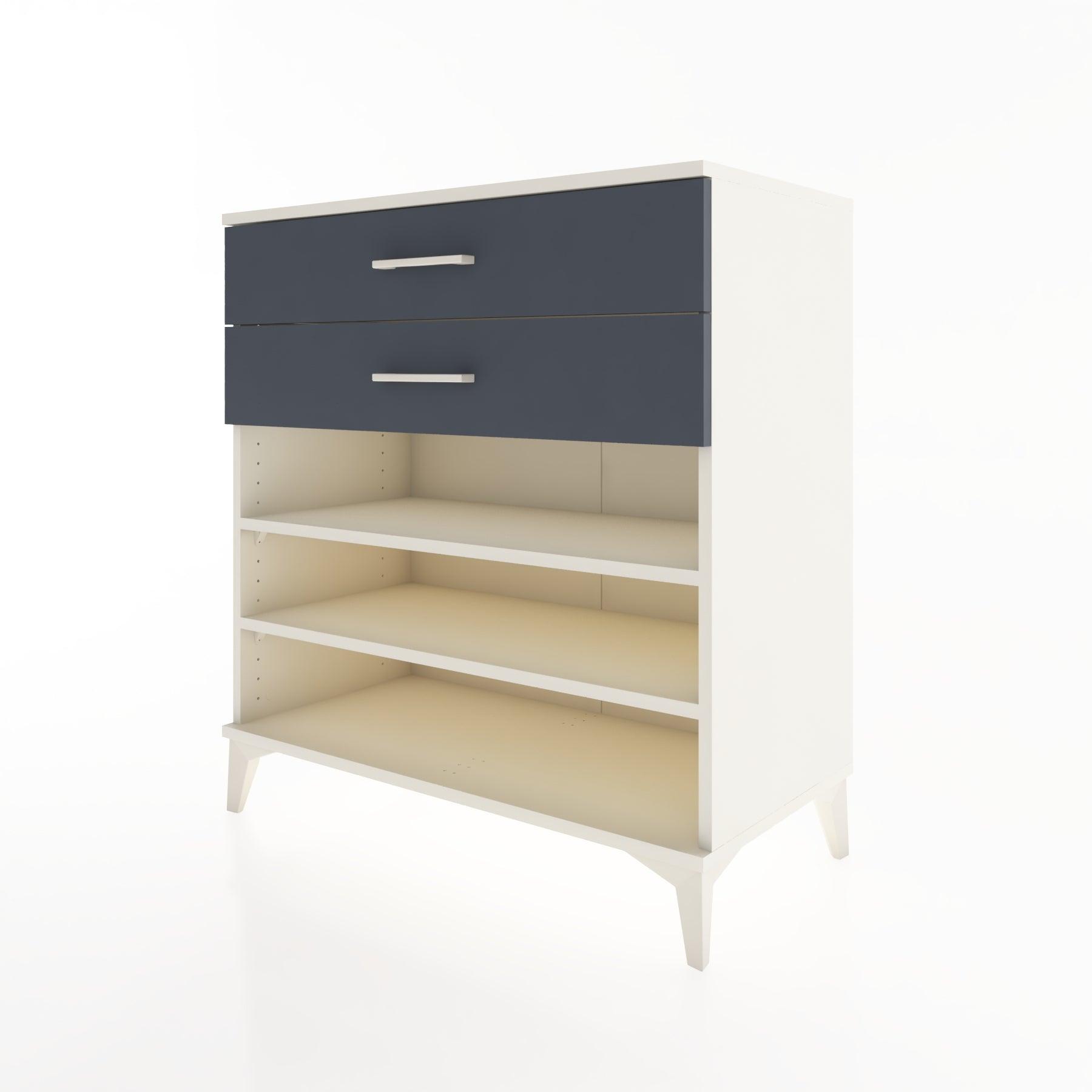Woodntry Modüler Şifonyer Aytaşı 88x44x84 cm Çekmeceli ve Raflı CR13-1